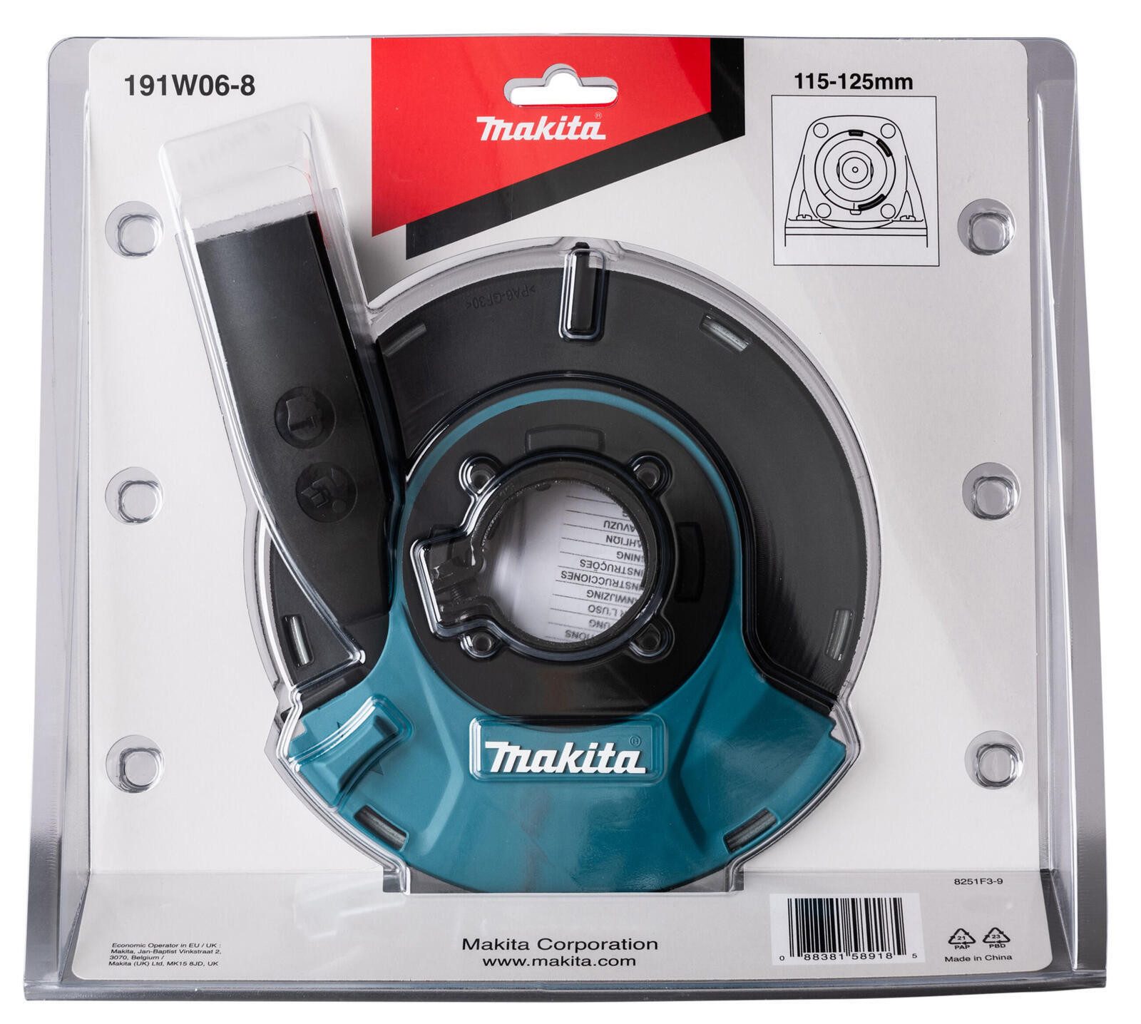 Makita Lochsäge makita Absaughaube Schleif 125