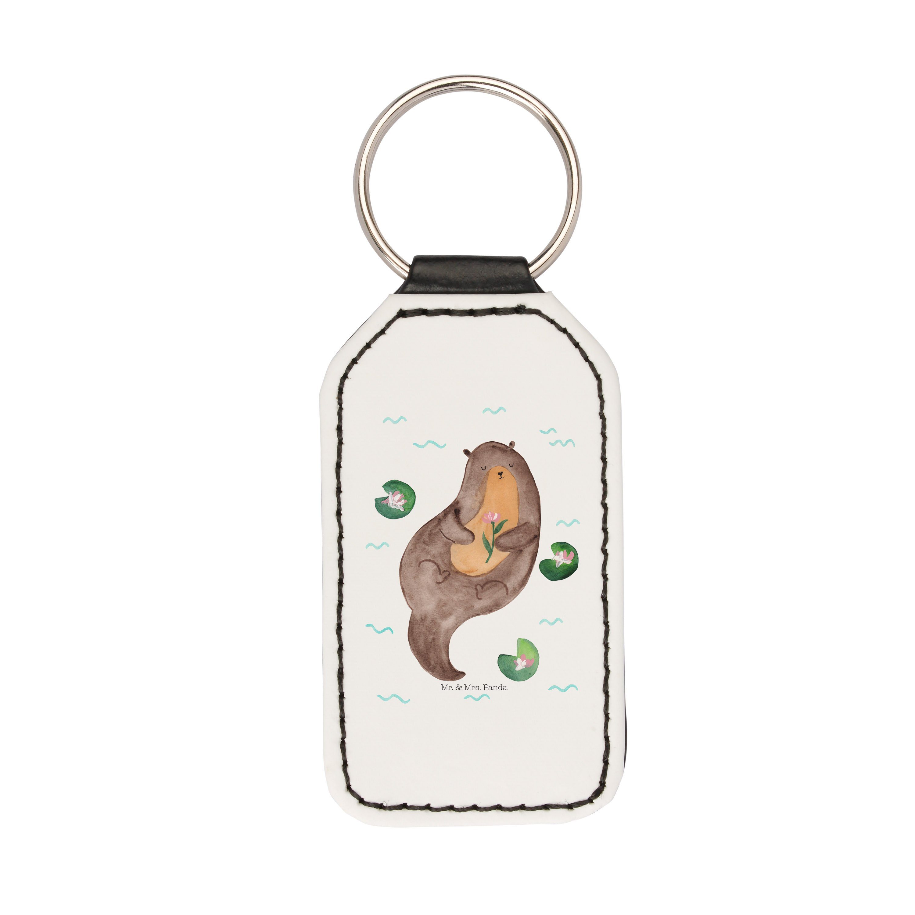 (1-tlg) Schlüsselanhänger Seeotter Geschenk, Panda Weiß Mr. Mrs. Wasser, - - & Otter mit Seeotter, Seerose Otter