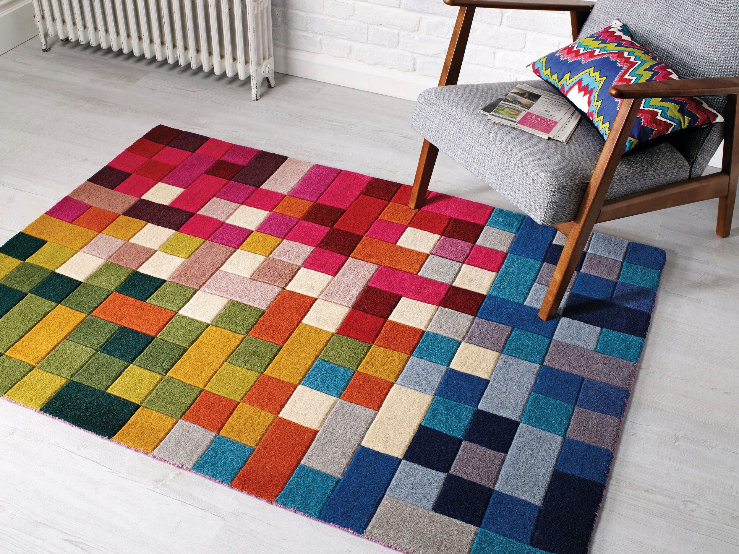 FLAIR RUGS Wollteppich Lucea, rechteckig, Höhe: 10 mm günstig online kaufen