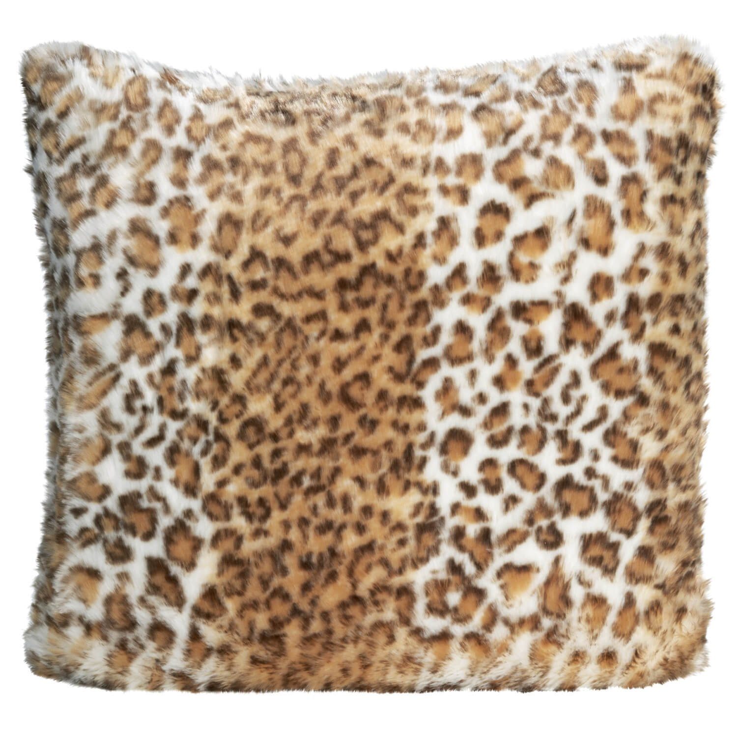 Winterhome Fellkissen Fellkissen Snow Leopard Full Fur, Kunstfell, Schneeleopard, Dekokissen, Zierkissen