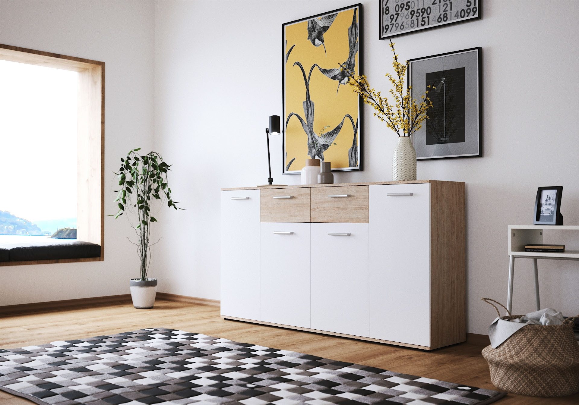 Newroom Kommode Sonoma Eiche 160 cm