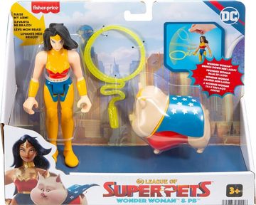 Fisher-Price® Actionfigur DC League of Super Pets Hero Wonder Woman & PB Actionfigur Lasso