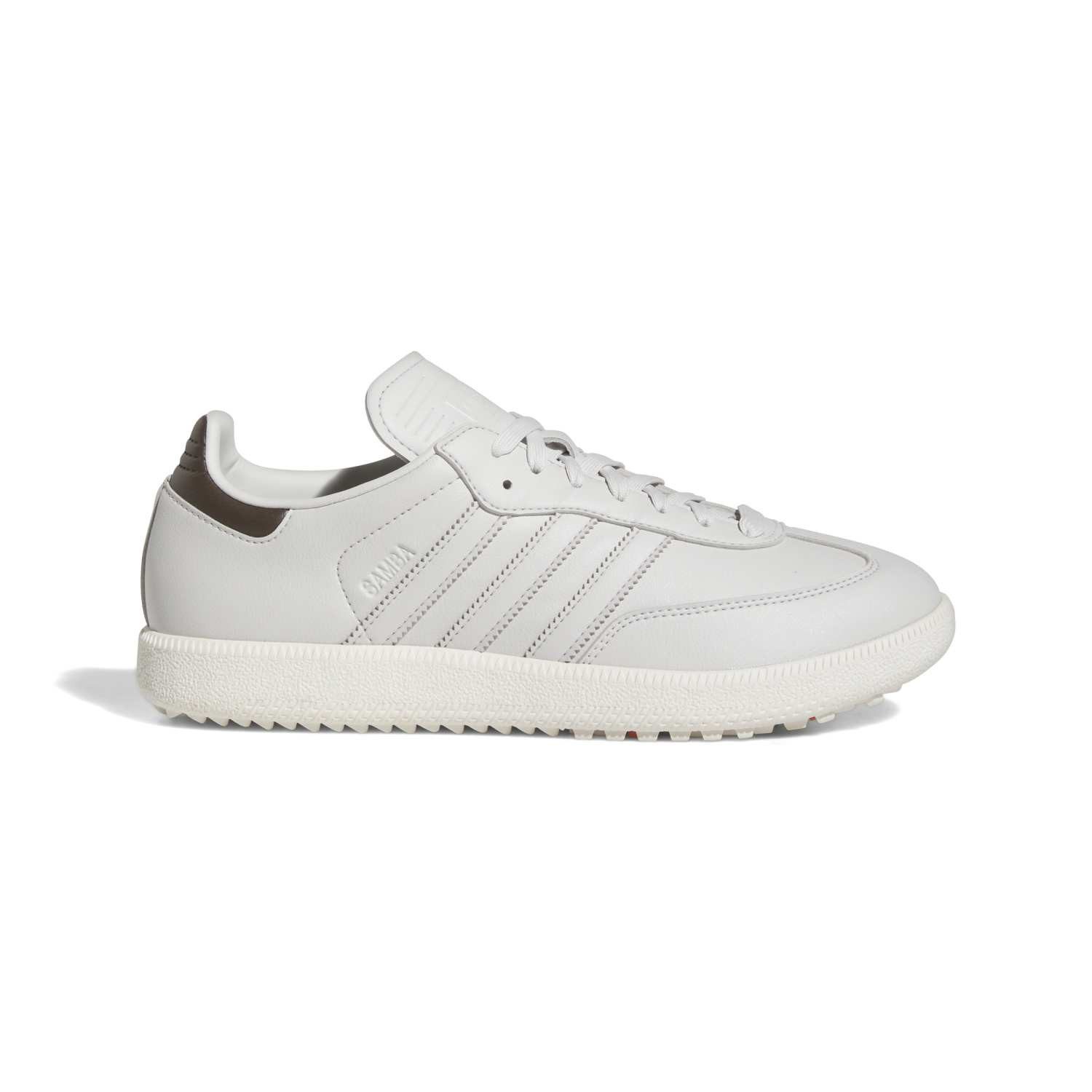 adidas Sportswear Adidas Golfschuh Samba Weiß/Braun Unisex Golfschuh