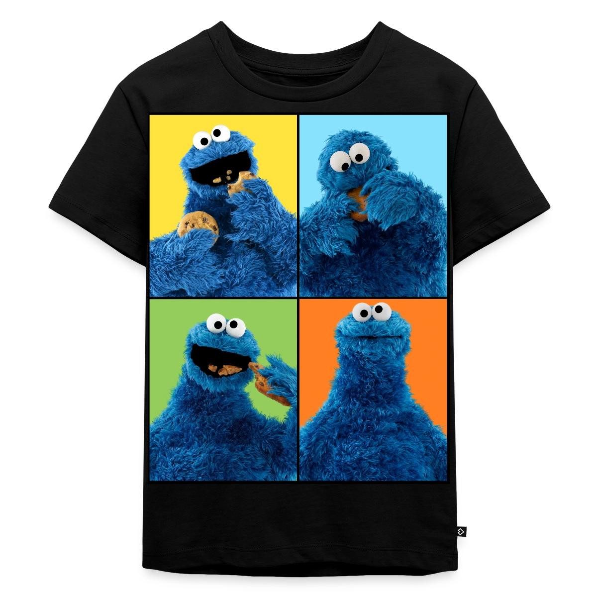 Spreadshirt T-Shirt Sesamstraße Krümelmonster Posen Kinder Premium T-Shirt (1-tlg)