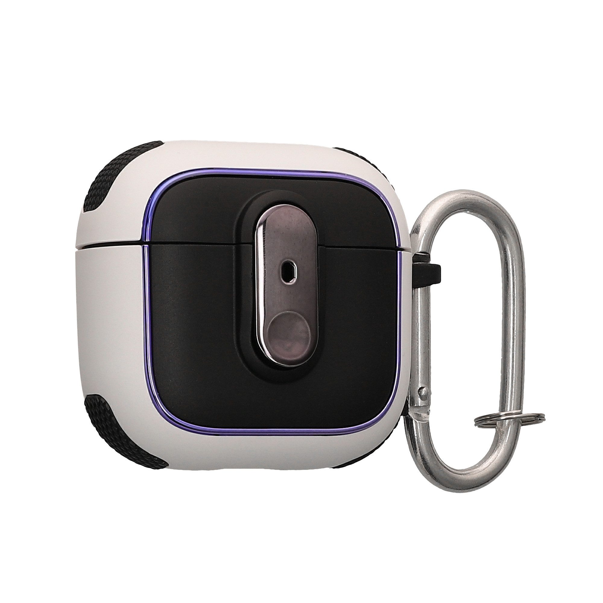 kwmobile Kopfhörer-Schutzhülle Hülle für Apple Airpods 4 Kopfhörer Case, TPU Cover mit Karabiner - Stoßfeste Schutzhülle
