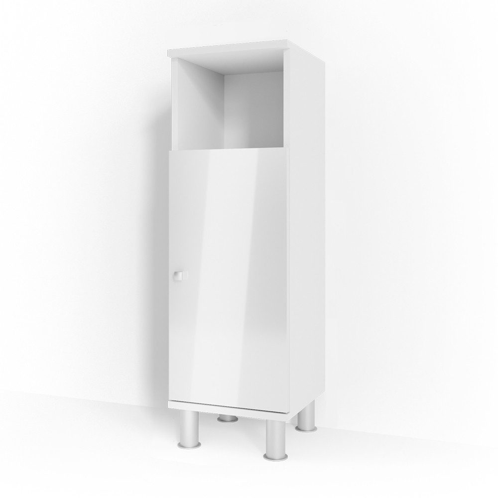 Vicco Midischrank Fynn, Weiß Hochglanz, 30 x 95 cm (1-St)