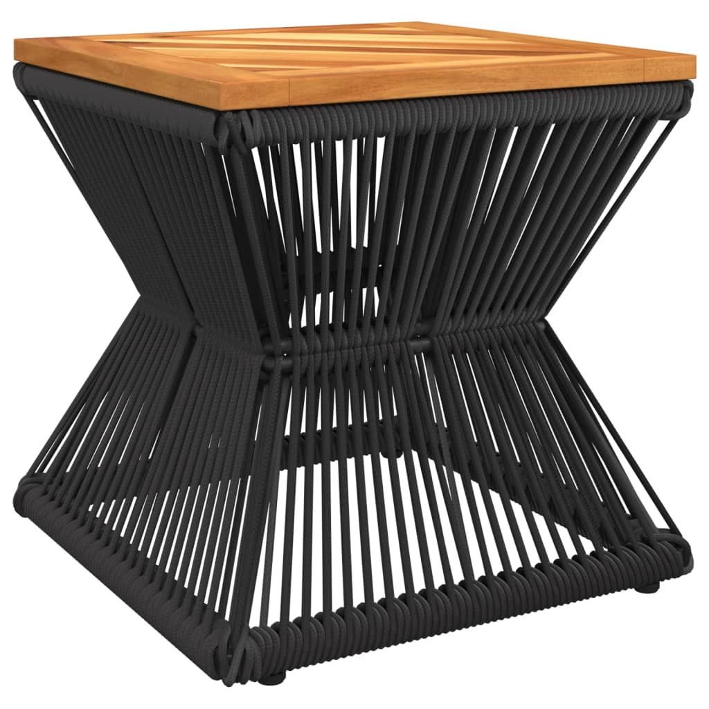 vidaXL Gartentisch Couchtisch mit Drahtgestell Schwarz günstig online kaufen