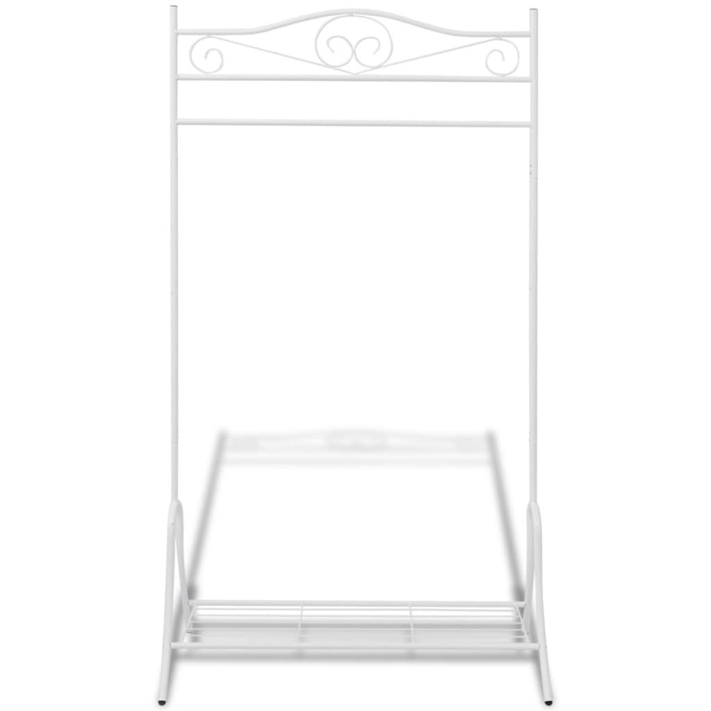 vidaXL Kleiderständer Kleiderständer Stahl Weiß, (1 St) günstig online kaufen