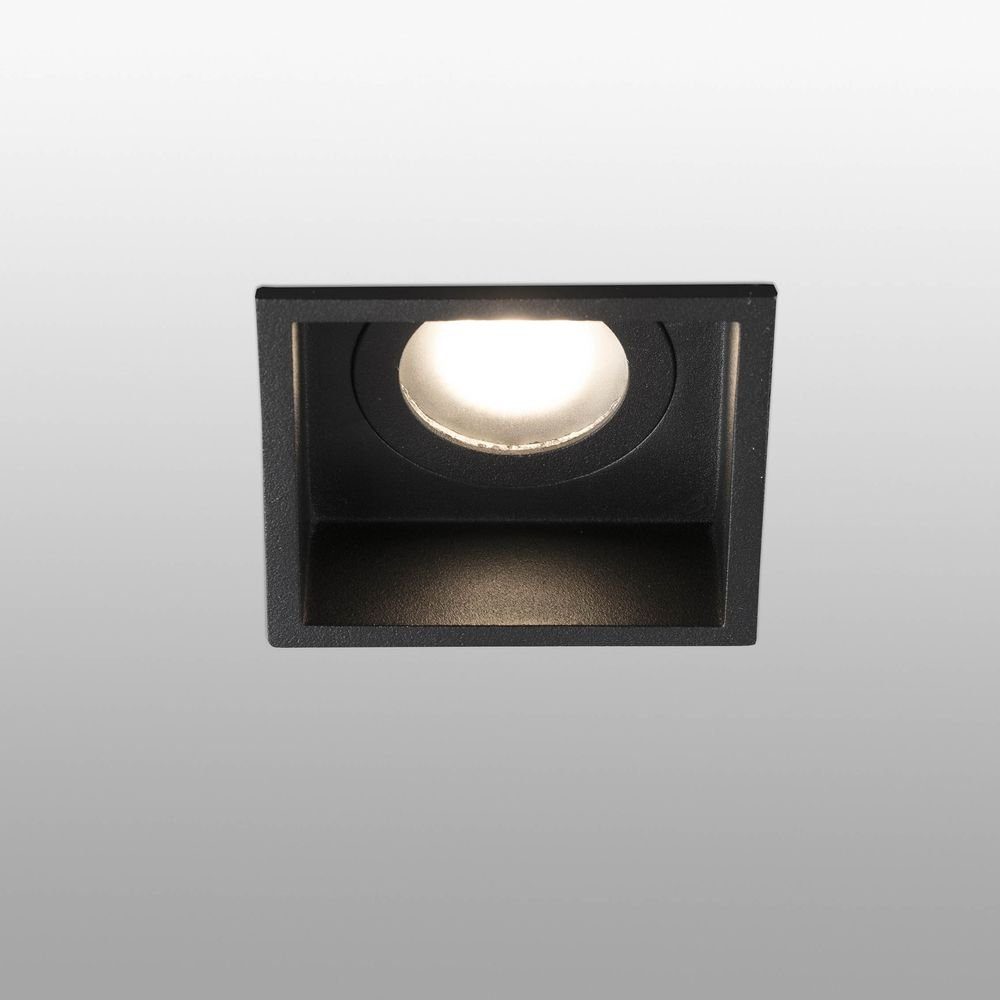 click-licht Einbauleuchte Einbauleuchte Hyde in Schwarz GU10 Reflektor Par16 55x89x89mm IP44, keine Angabe, Leuchtmittel enthalten: Nein, warmweiss, Einbaustrahler, Einbauleuchte
