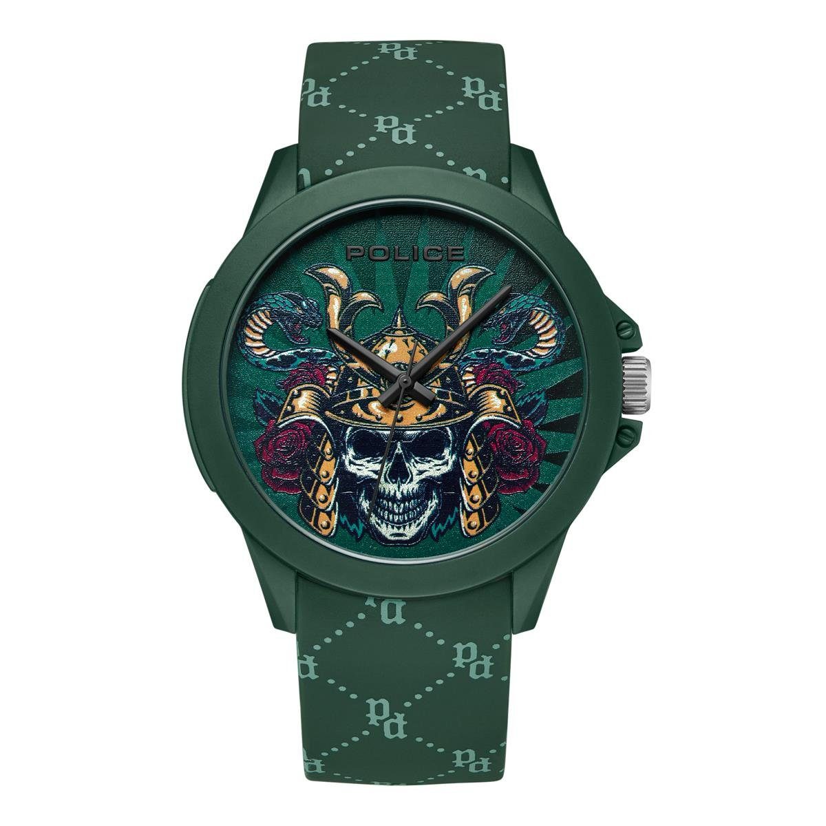 Police Quarzuhr Police Sketch Herren Uhr PEWUM2237771 Silikon, (1-tlg)