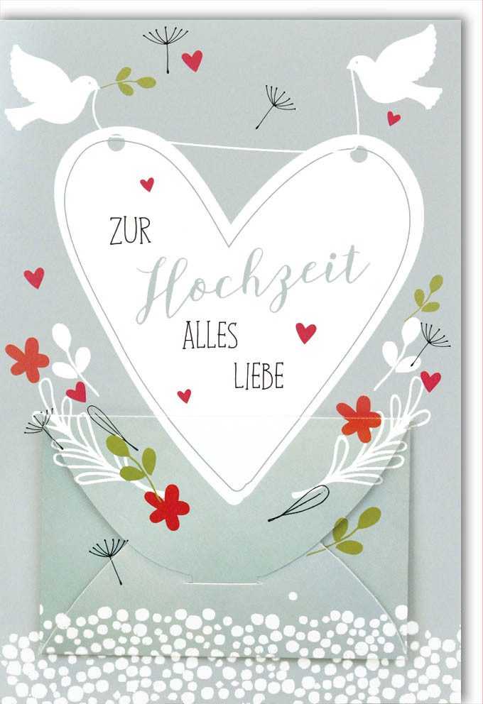 Verlag Dominique Grußkarten Hochzeit Geldkarte Glückwunschkarte im