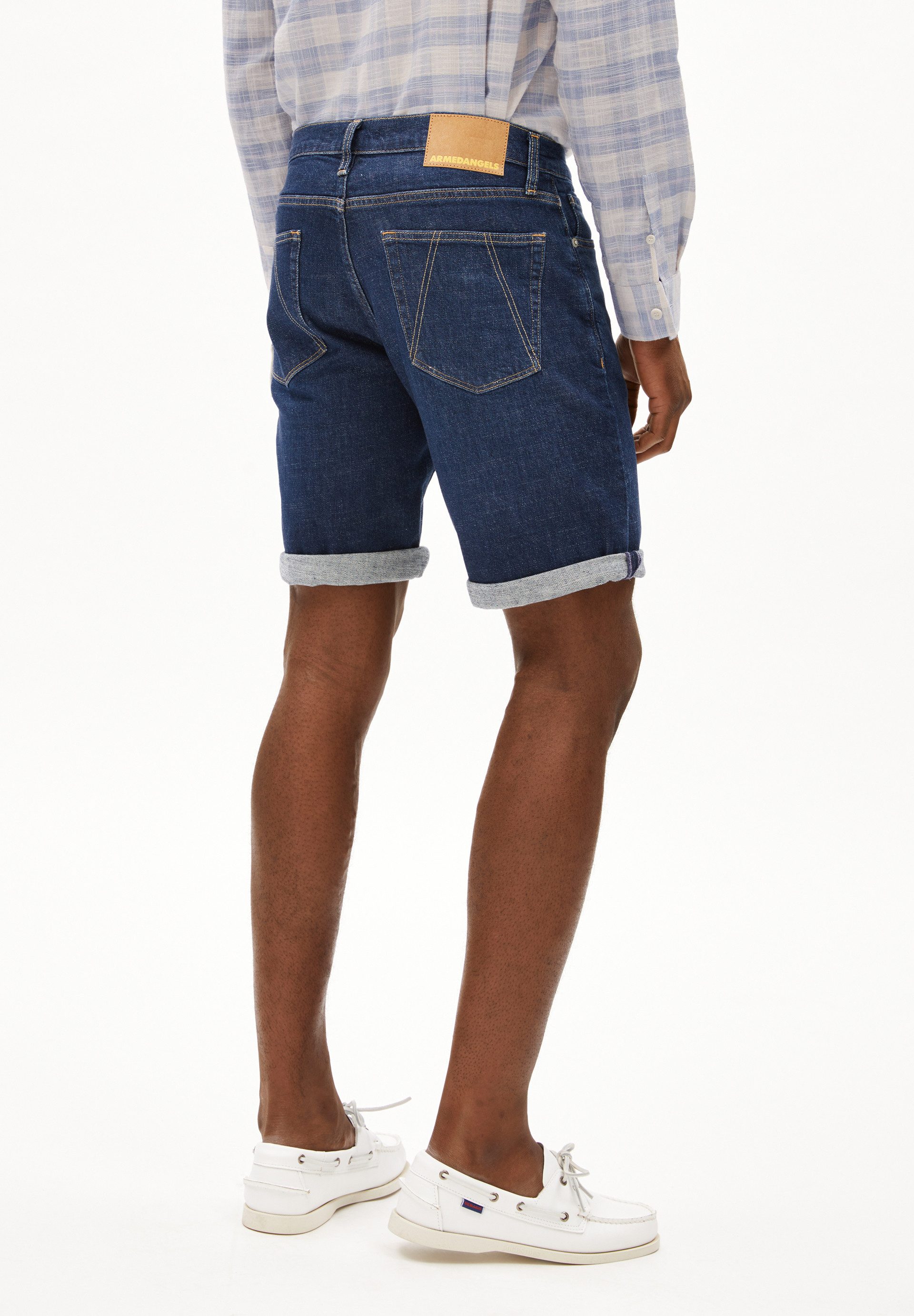 Armedangels Shorts NAAILO Jeans Shorts aus Bio-Baumwoll-Hanf Mix (Slim Fit)