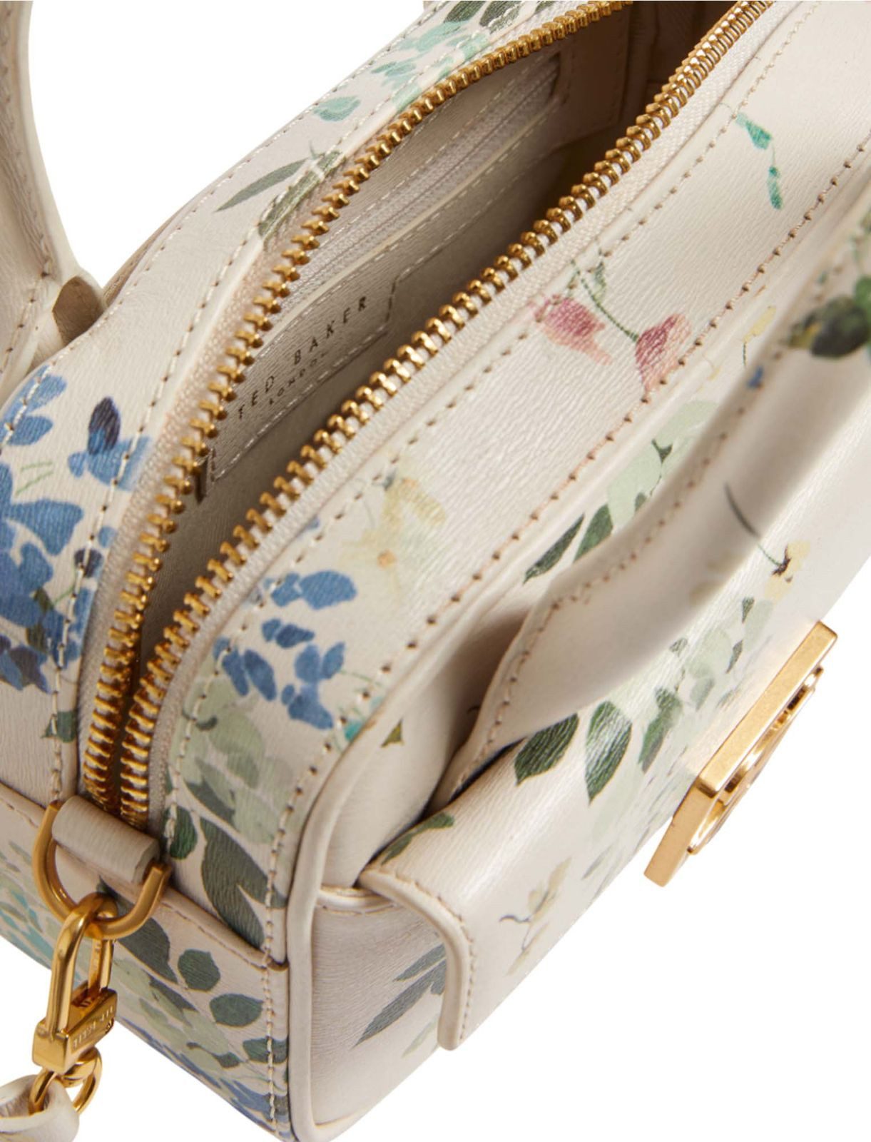 Ted Baker Handtasche Anibell Detail Floral Mini Leather Crossbody Bag, aus echtem Rindsleder