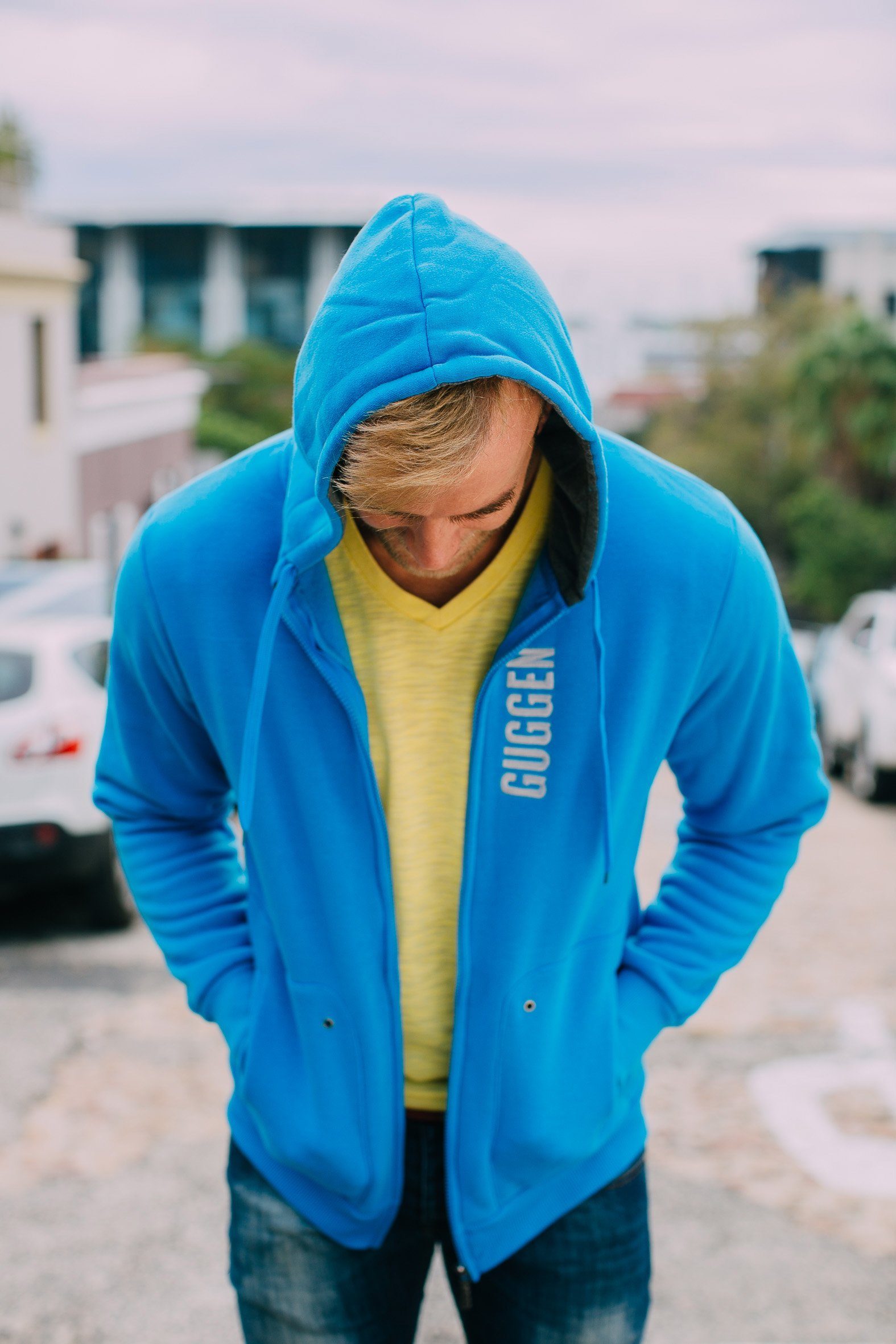 GUGGEN Mountain Hoodie Herren Hoodie Pullover mit Kapuze und Fleece Hoodie-1862 Fleece GUGGEN Logo