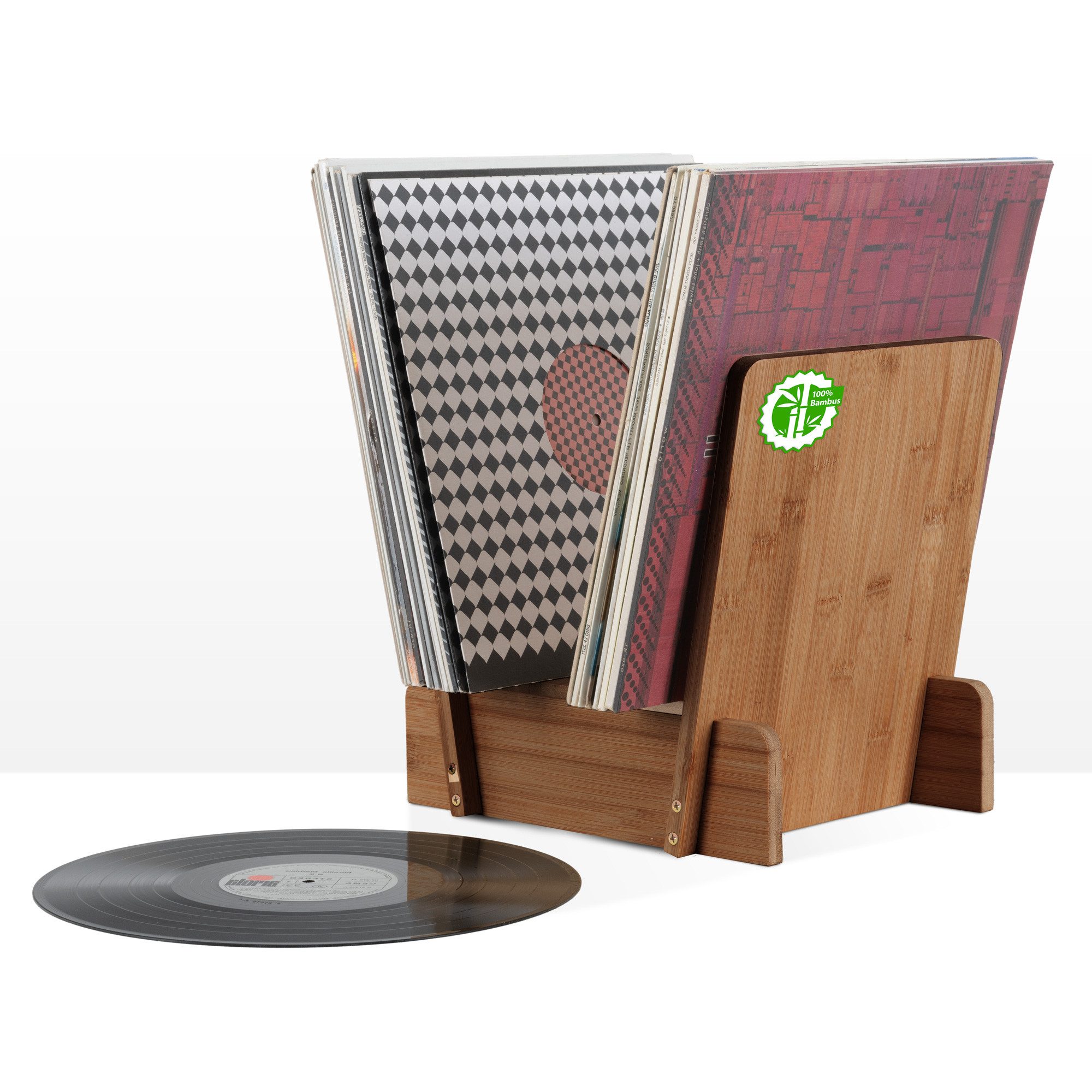 Stagecaptain Aufbewahrungsbox LPSB-40 Bambus LP-Ständer Regal günstig online kaufen