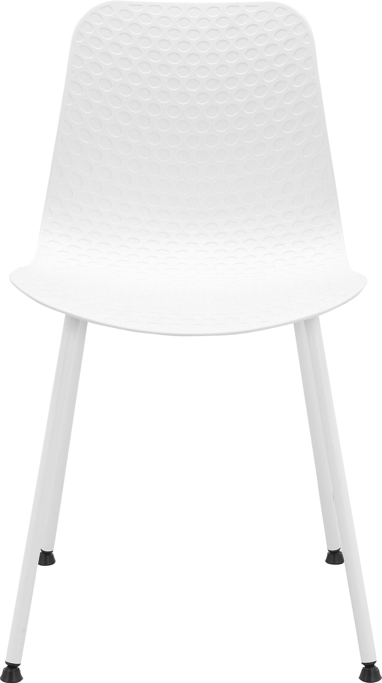 INOSIGN Esszimmerstuhl aus 2er weiß Sitzhöhe Set Esrange mit St), (2 cm Kunststoff, erhältlich, im 45 Sitzschale