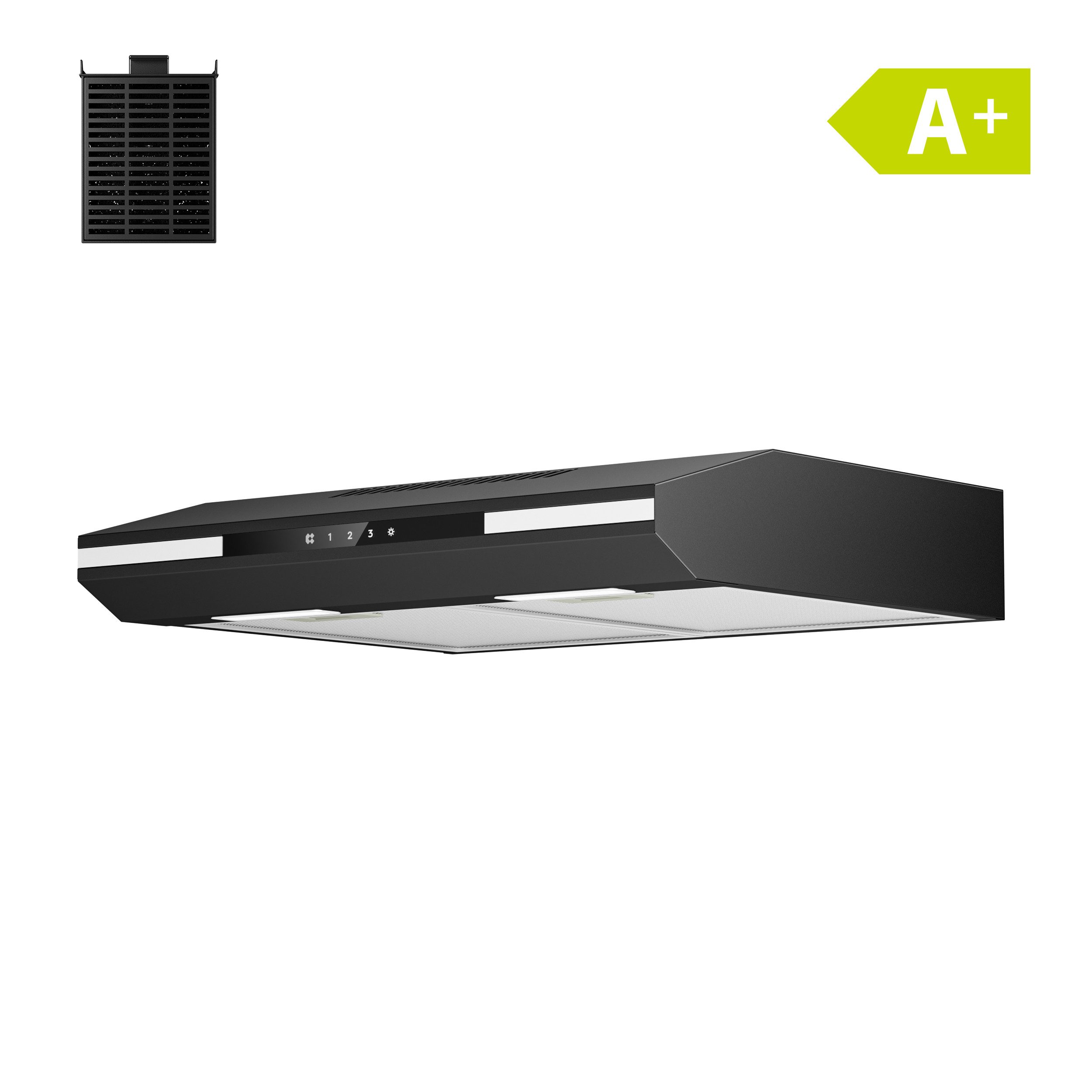 CIARRA Unterbauhaube VM6921B VM6921B, Dunstabzugshaube 60cm A+ 300m³/h Integrierte Unterschrank Abzugshaube
