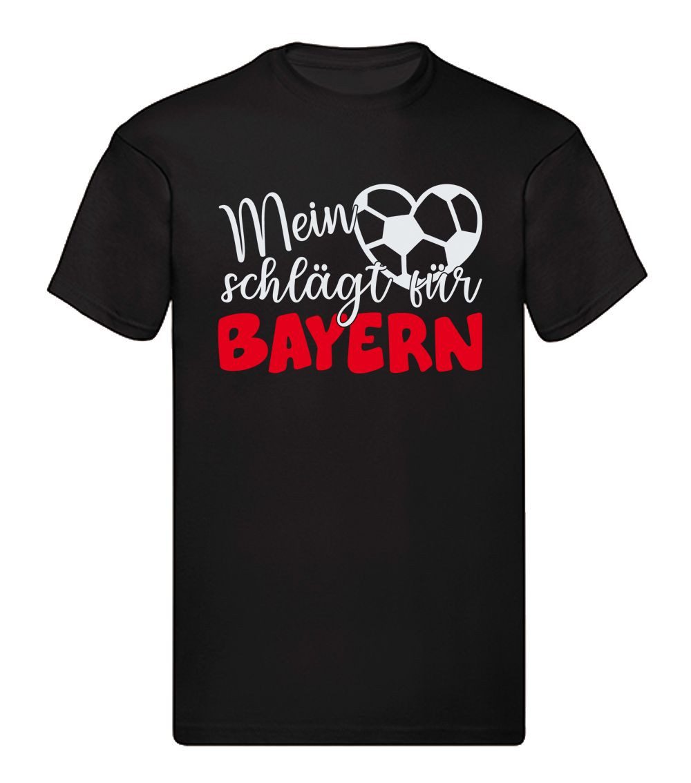T-Shirt Mein Herz schlägt für Bayern