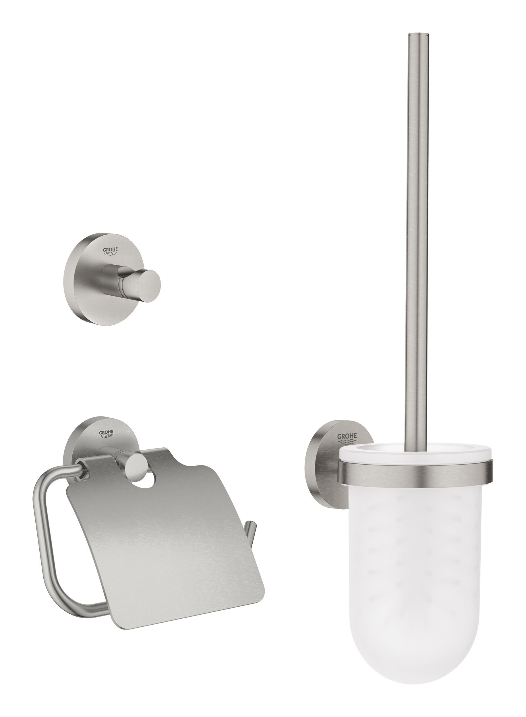 Grohe WC-Garnitur Start, Set 3 in 1 - Supersteel