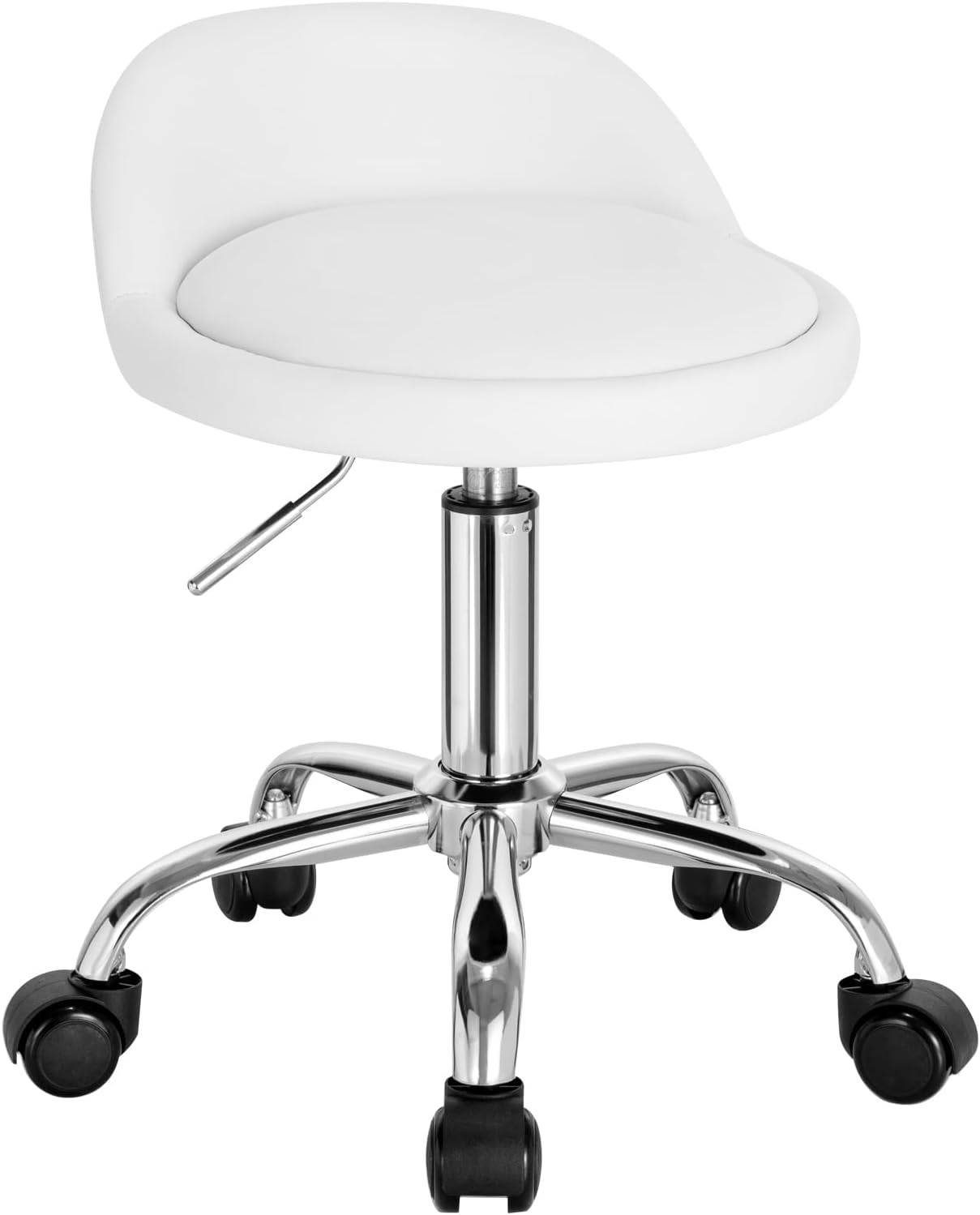 Woltu Bürostuhl, mit Rollen Drehhocker höhenverstellbar Sitzhöhe 43-54,5 cm günstig online kaufen