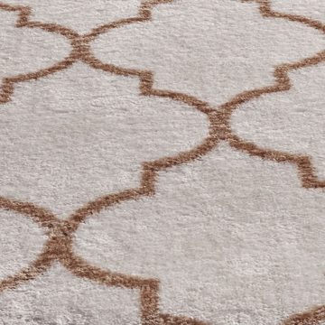 Teppich Valetta Florentiner 52, TaraCarpet, rechteckig, Höhe: 19 mm, Skandi designer kurzflor waschbar Wohnzimmer Schlafzimmer 050x080 cm