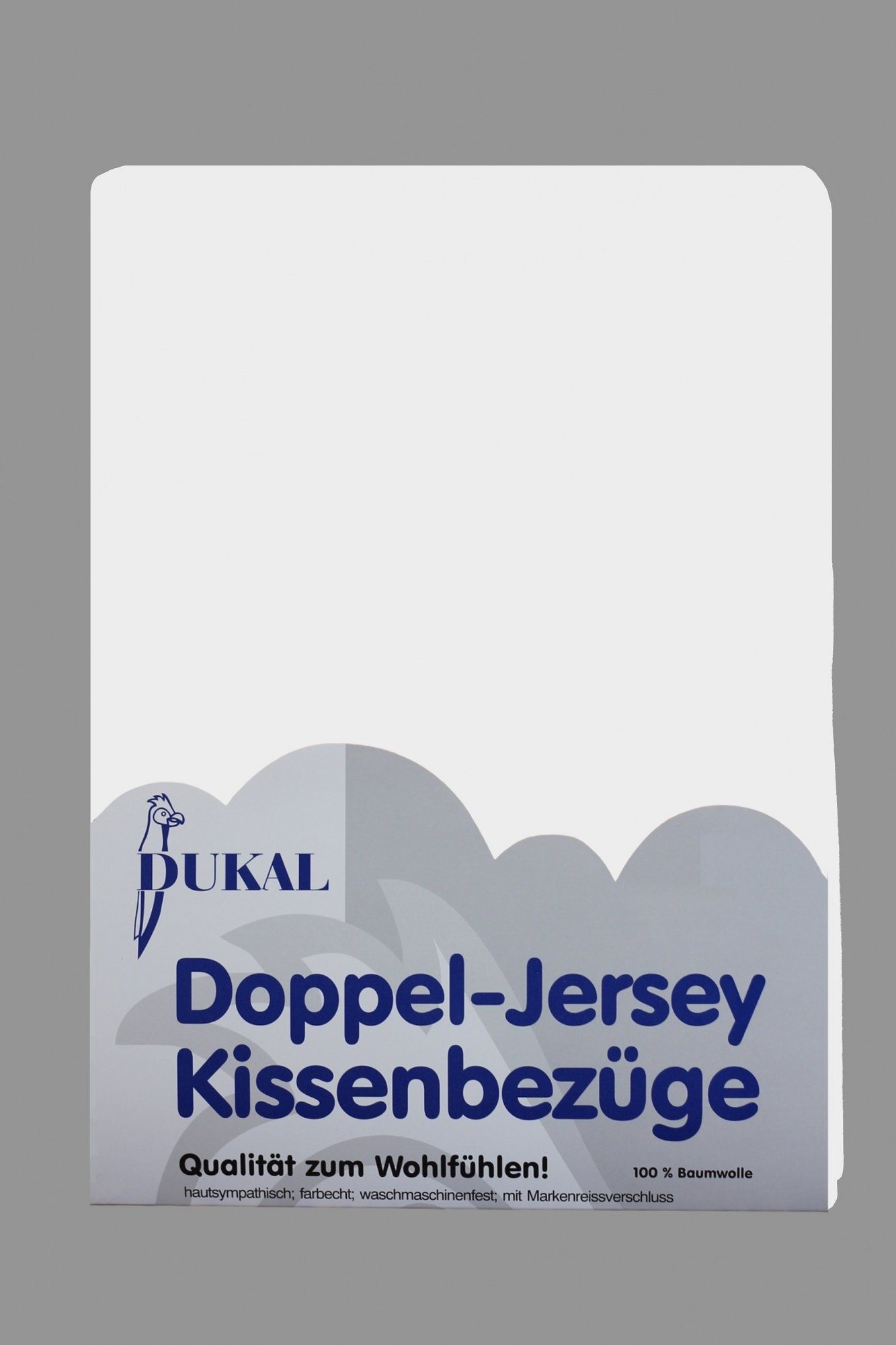 DUKAL Kissenbezüge aus hochwertigem Doppel-Jersey, 100% Baumwolle, (1 Stück), 40x80 cm, mit Reißverschluss, Made in Germany