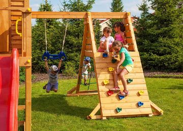 FUNGOO Spielturm MAXI SET SPIDER LAND, mit Schaukel & Rutsche, Klettererweiterung