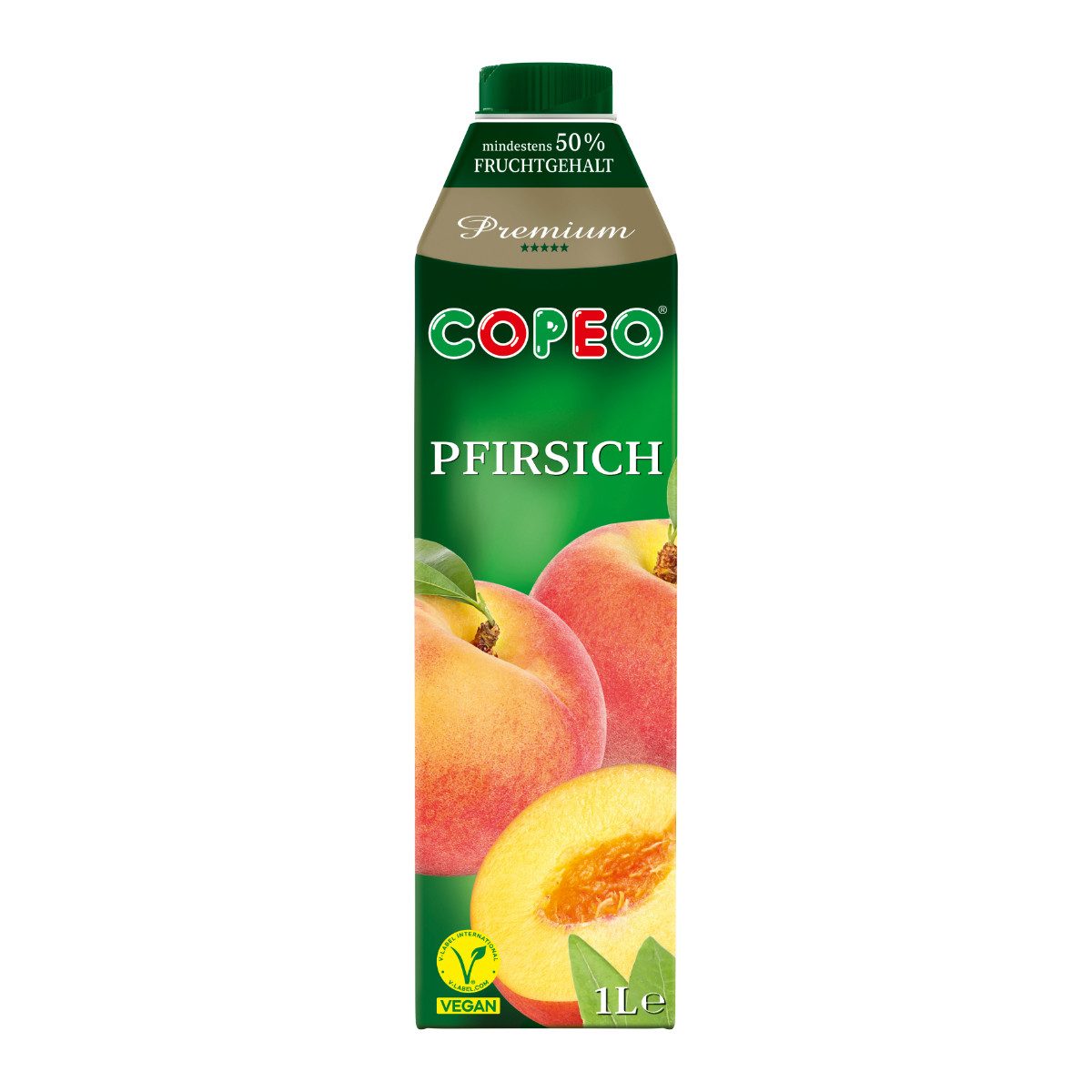 Copeo Saft, COPEO Pfirsichnektar aus fruchtigen Pfirsichsorten 1000ml 6er Pack