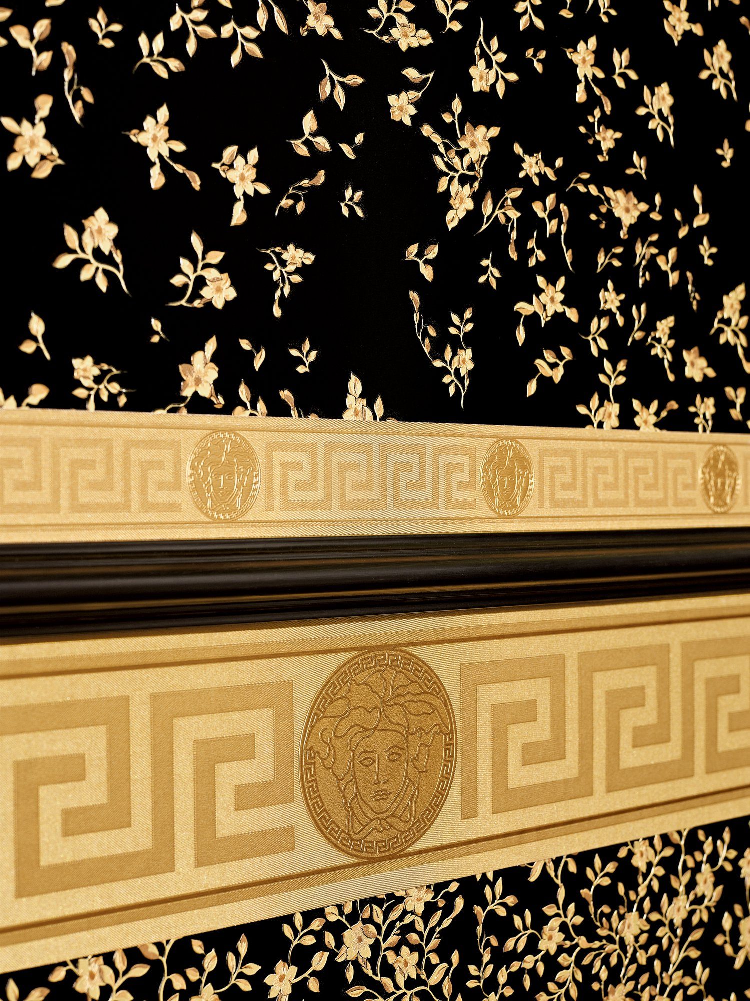 A.S. Création Vinyltapete, Versace Home Barock Bordüre Gold 935262 Borte  Luxus Designer Tapete Design