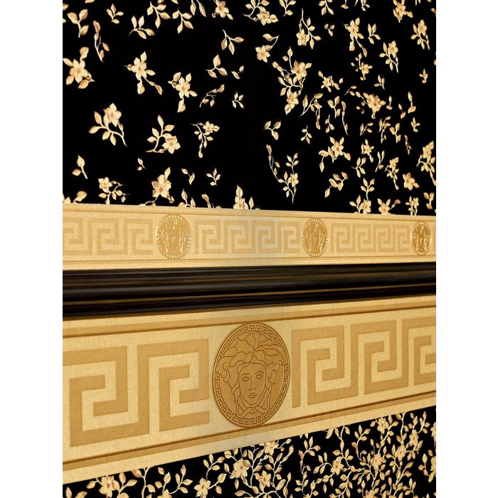 A.S. Création Vinyltapete Versace Home Barock Bordüre Gold 935262 Borte Luxus Designer Design