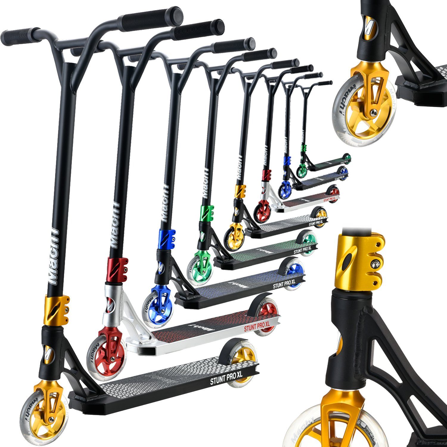 Mach1 Трюк самокат Stunt Скутеры - 120mm Rollen mit Alu Core und ABEC 9 Kugellagern