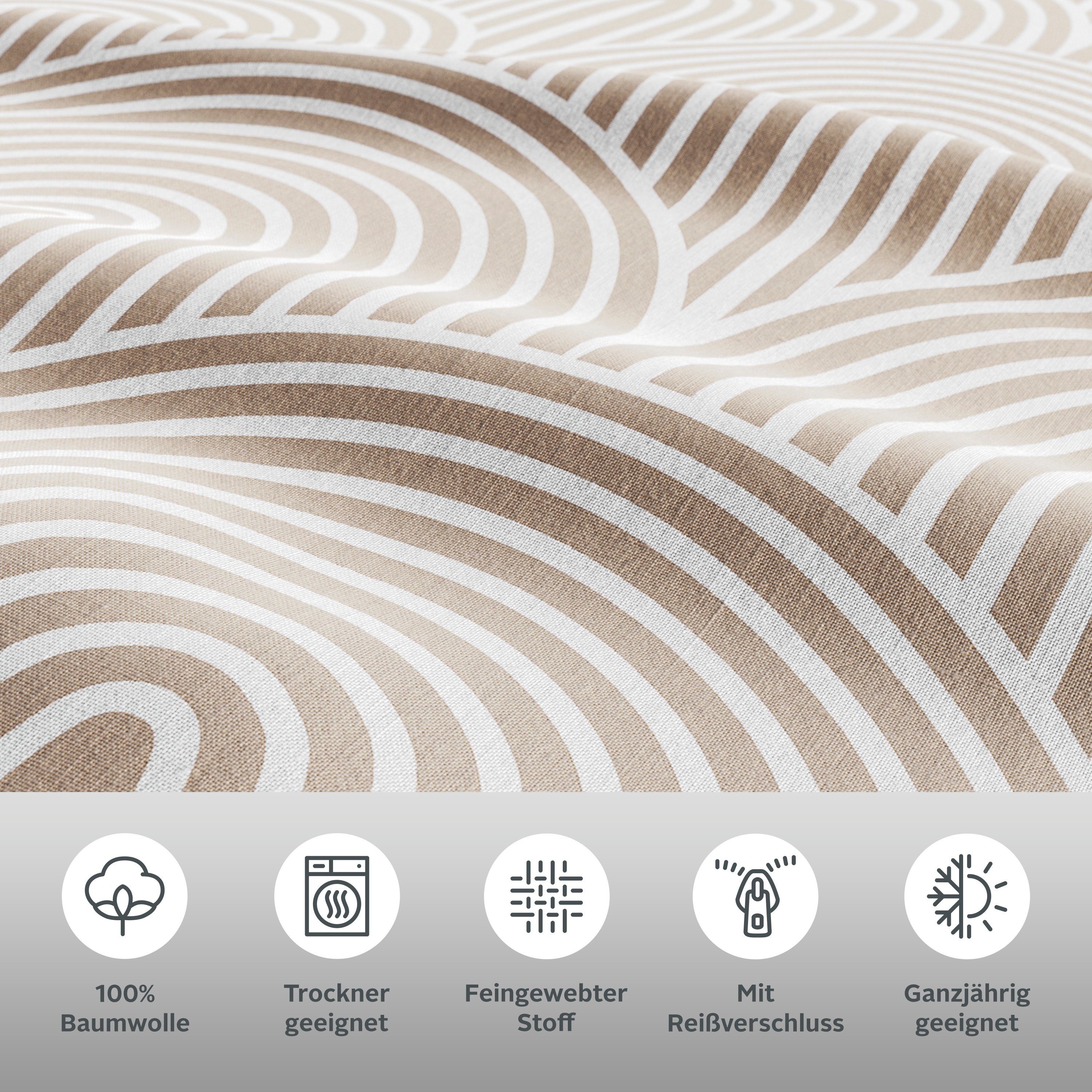 OTTO home Bettwäsche Matilda in Gr. 135x200 oder 155x220 cm, Renforcé, 2 teilig, Bettwäsche aus Baumwolle, Bettwäsche mit skandinavischem Design