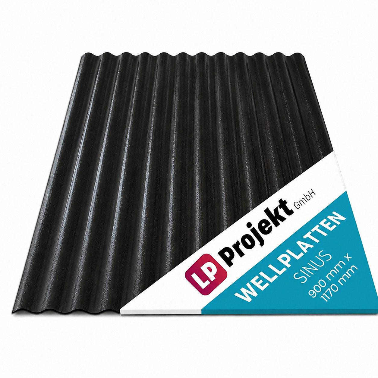 LP projekt Wellplatte Dach Kunststoff – Wetterfest & Langlebig für Überdachung, 1,2 mm, 1,05 m², (1-St., Einzelplatte oder 1er-/5er-/10er-Set), 90x117 cm Welldachplatten Transparent – Ideal für Carport & Garten