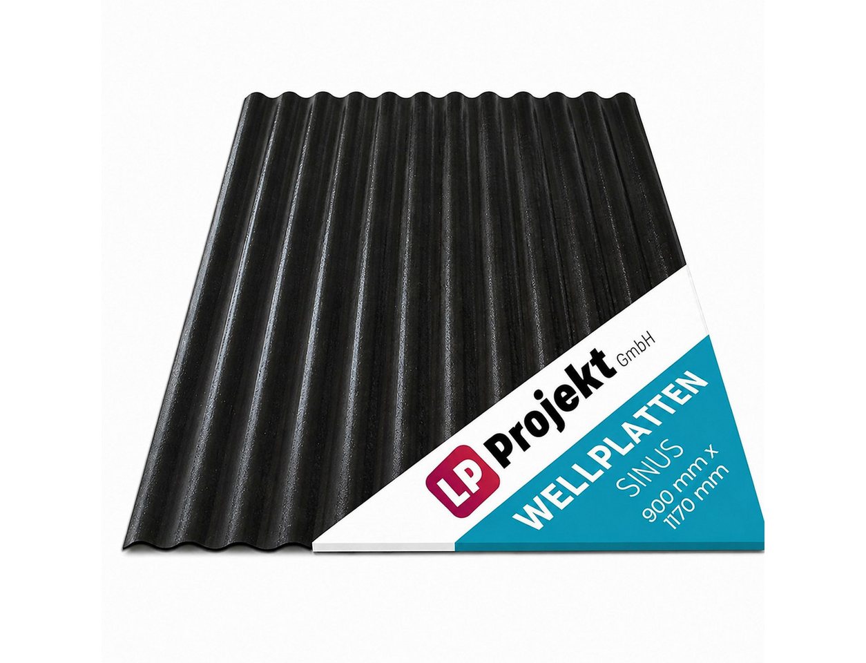 LP projekt Wellplatte Dach Kunststoff – Wetterfest & Langlebig für Überdachung, 1,2 mm, 1,05 m², (1-St., Einzelplatte oder 1er-/5er-/10er-Set), 90x117 cm Welldachplatten Transparent – Ideal für Carport & Garten