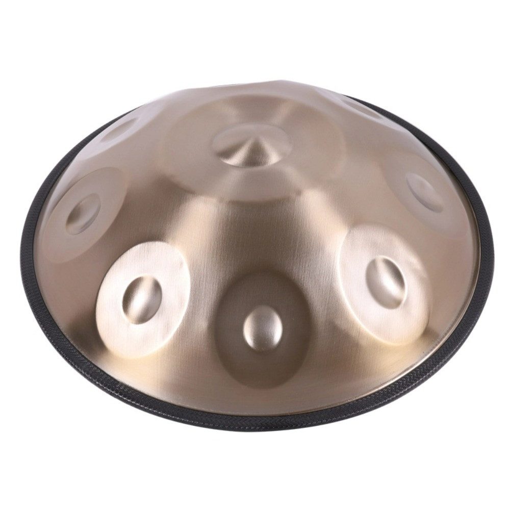 Fine Life Pro Handtrommel Handpan-Trommel (Stahl-Percussion-Instrument) – 9 Töne, einfarbig Gold – Bild 2 von 5
