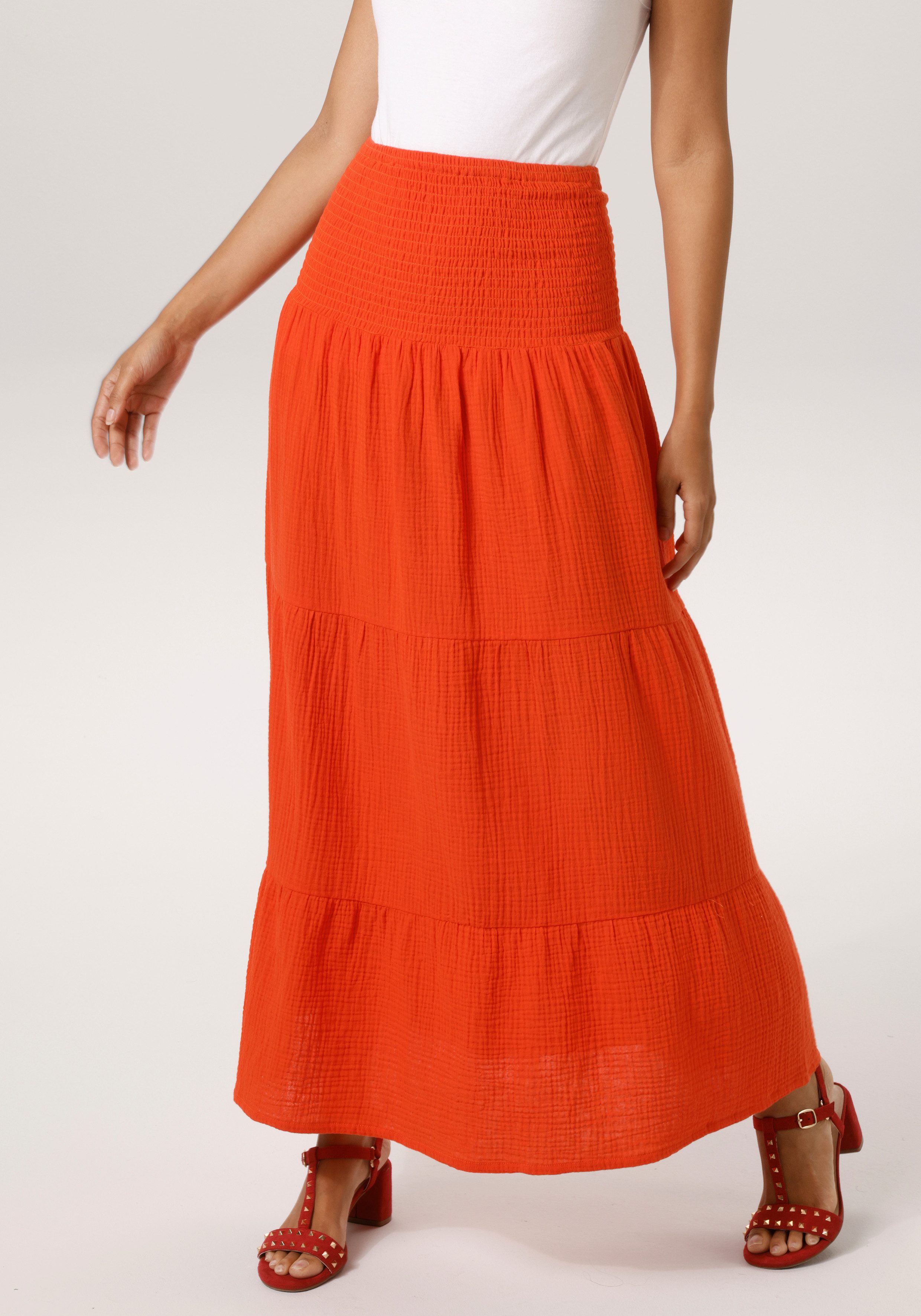 Aniston CASUAL Sommerkleid - auch als Maxirock tragbar - NEUE KOLLEKTION