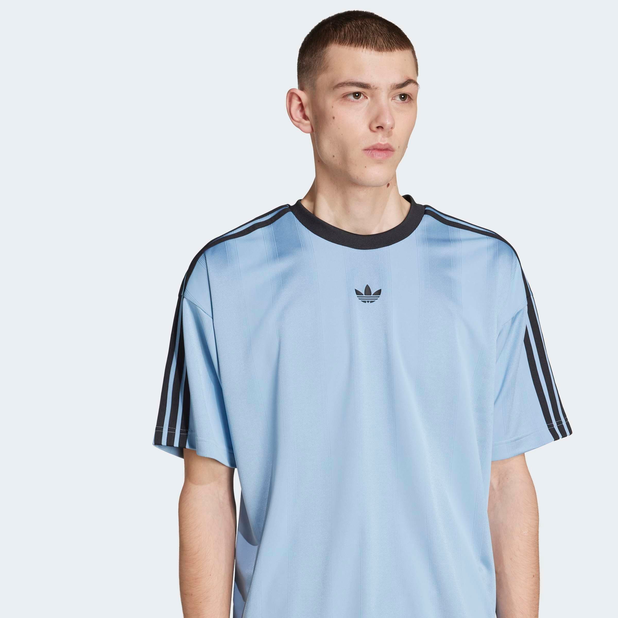 adidas Originals T-Shirt JACQUARD JERSEY lockere Passform, Rundhalsausschni günstig online kaufen