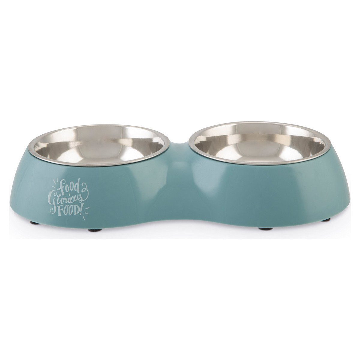 Napf-Set Hunde Doppelnapf Glorius blau