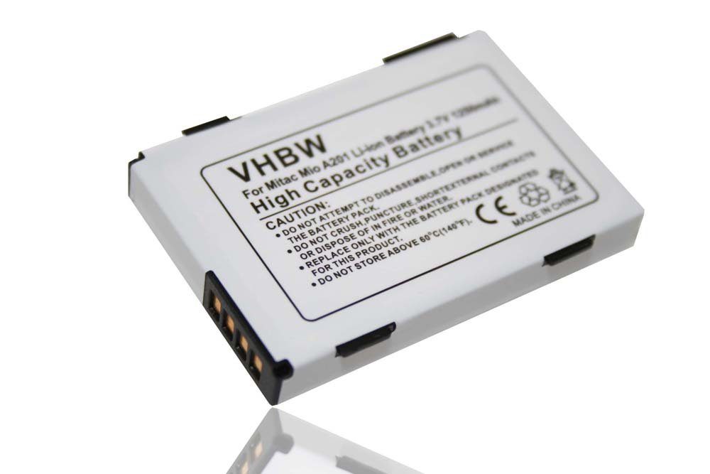 vhbw kompatibel mit Yakumo Delta X GPS Akku Li-Ion 1250 mAh (3,7 V)