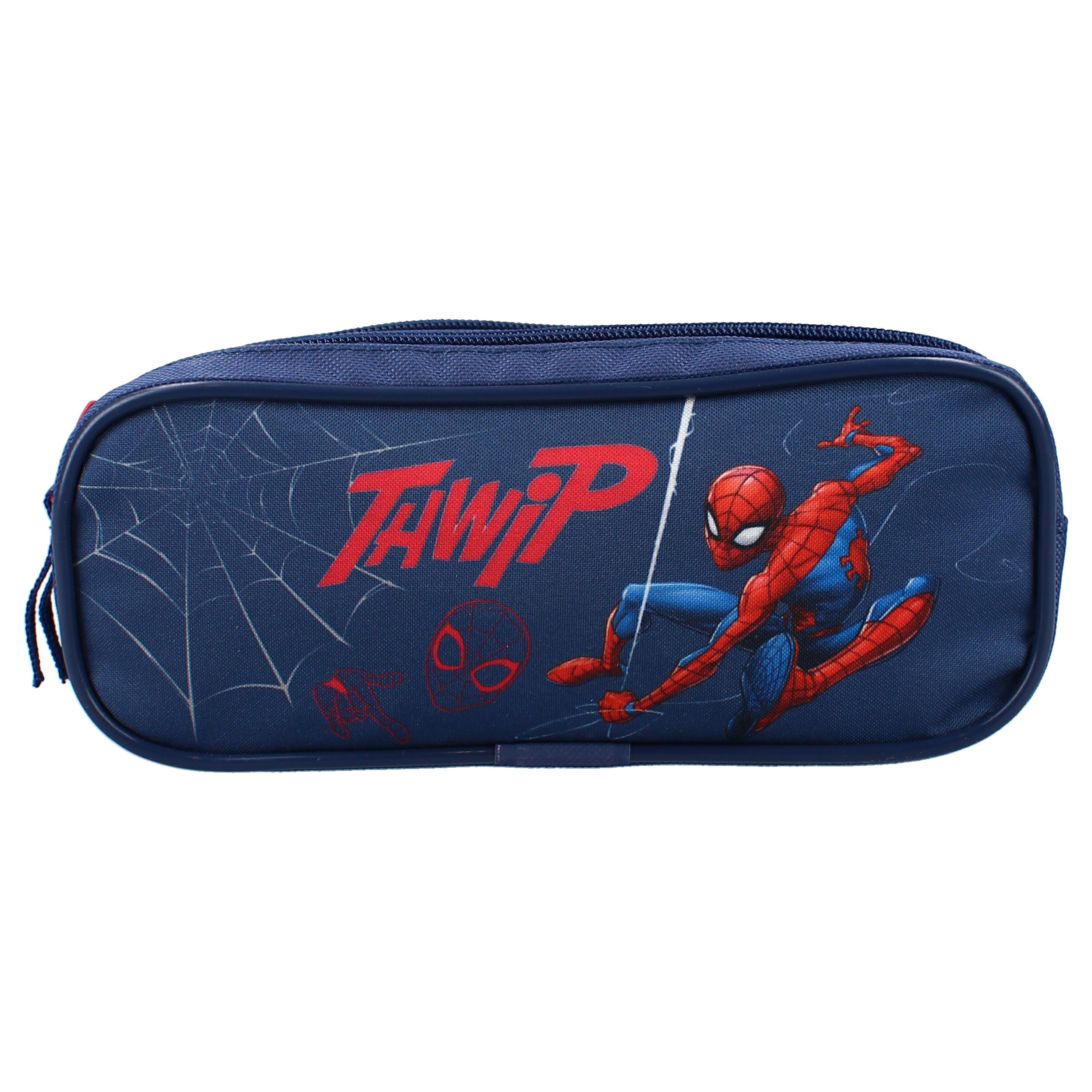 Captain Marvel Federtasche Spiderman Federtasche Thwip mit Reißverschluss perfekt für Schule