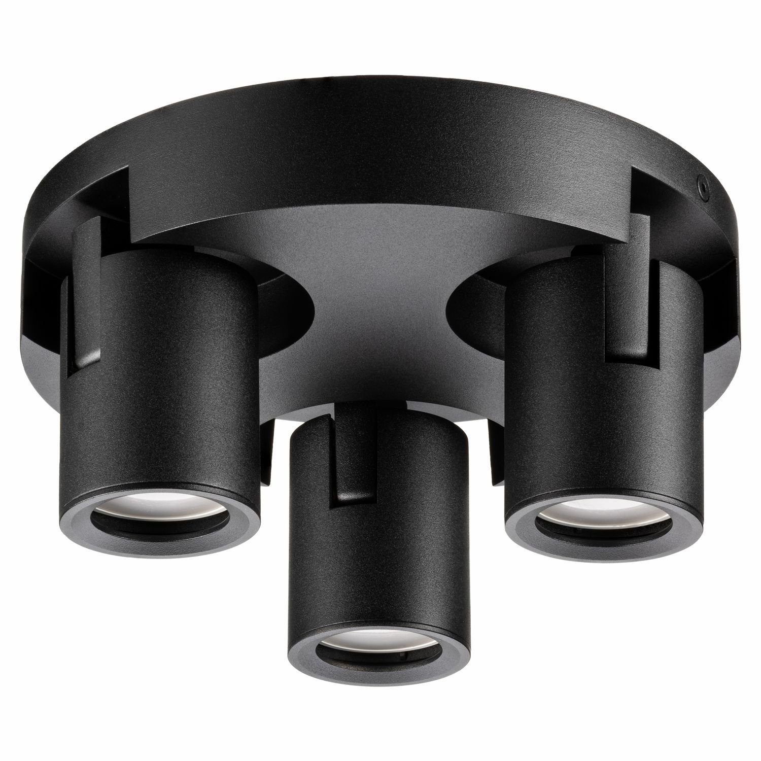 LEDANDO LED Deckenspots 3er Deckenstrahler Leuchtermitt schwarz für rund - - - GU10 Nirual LED