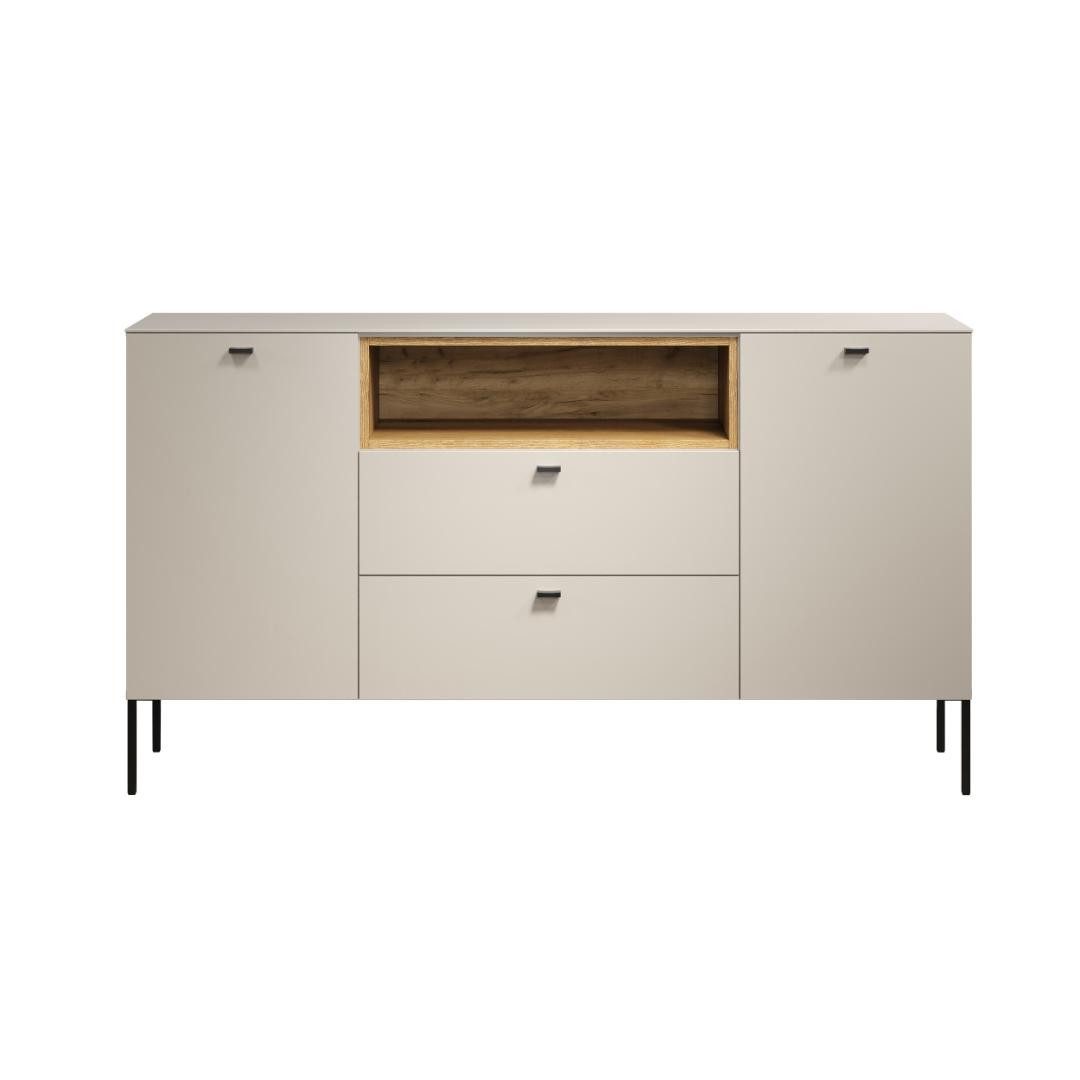 trendteam Sideboard SaoPaulo Sideboard 2 Türen, 2 Schubladen, 1 Regal