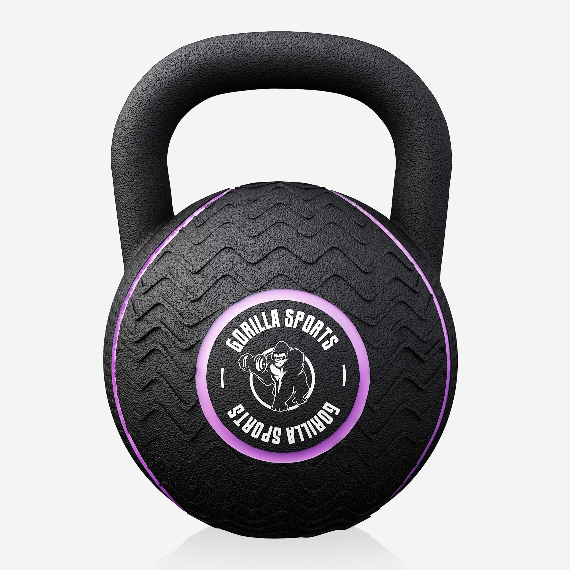 GORILLA SPORTS Kettlebell Kettlebell Gummi 4–20 kg, Bodenschutz, Functional Training