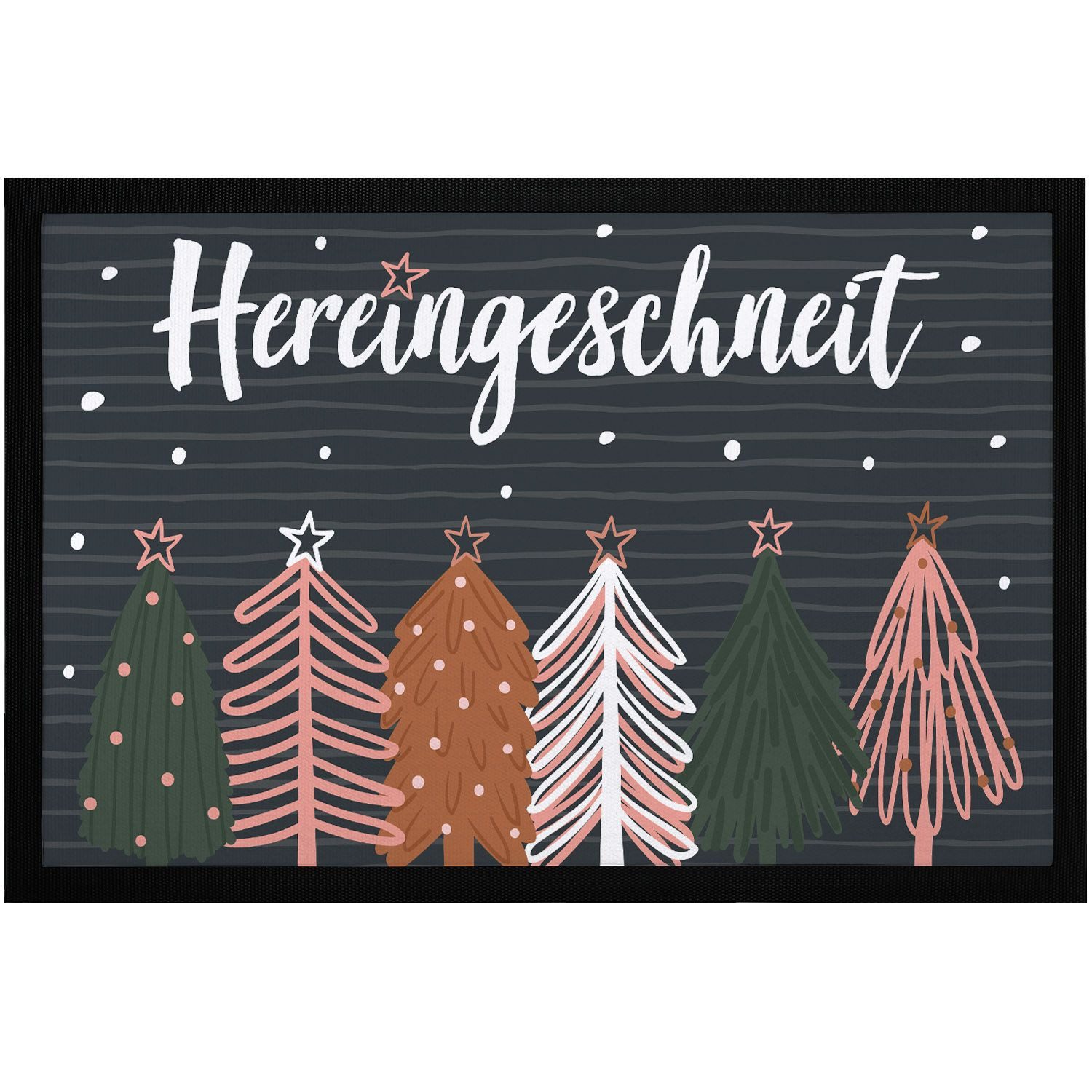 MoonWorks Fußmatte Fußmatte Weihnachten Winter Motiv Hereingeschneit Schnee günstig online kaufen