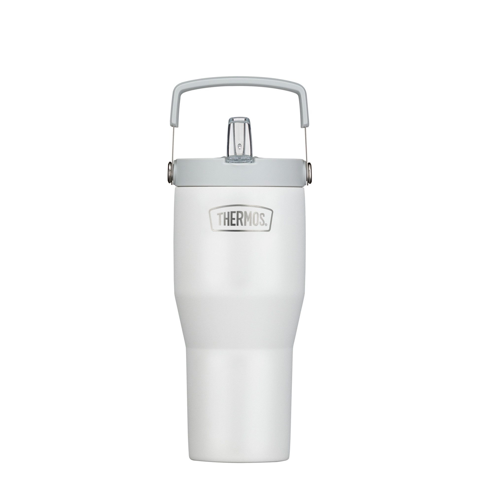 THERMOS Thermobecher REFRESHING SERIES ISOLIERTRINKBECHER mit Flip-Straw, 1-tlg., 0,85l, 6h kalt, mit Griff und Strohhalm zum Ausklappen