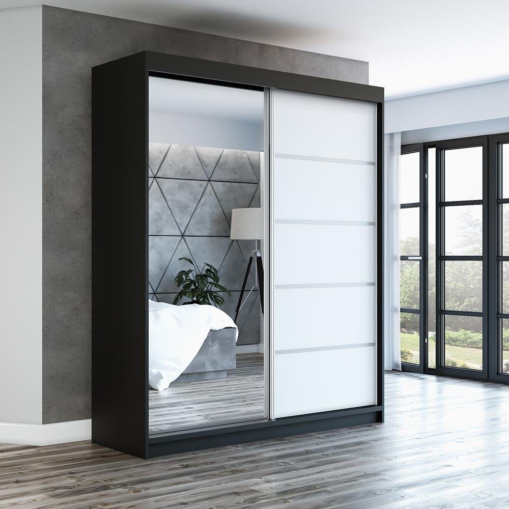 A&J MöbelLand GmbH Schiebetürenschrank BERLIX,2-türig Schrank mit Spiegel ( günstig online kaufen