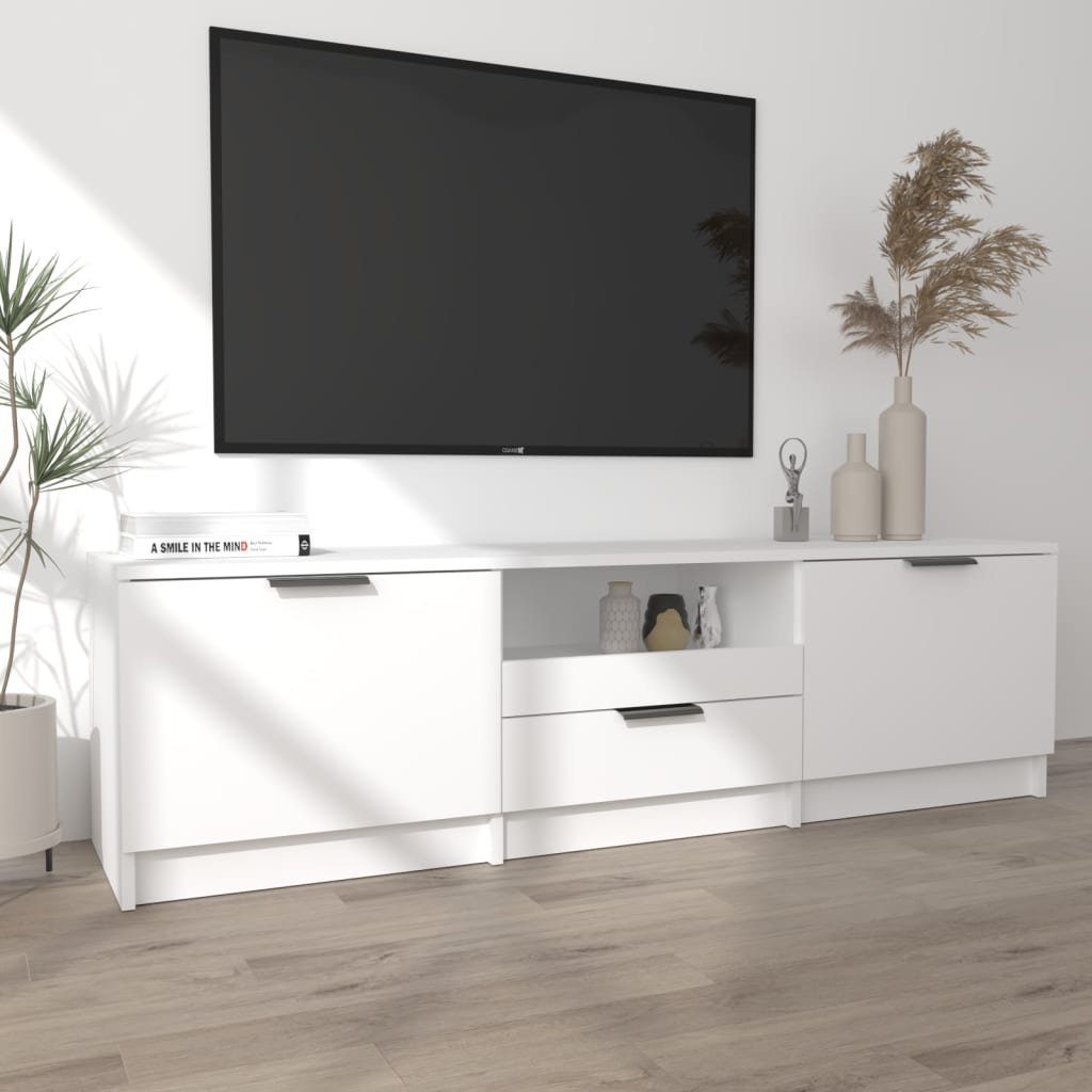 cm Weiß Holzwerkstoff 140x35x40 TV-Schrank furnicato