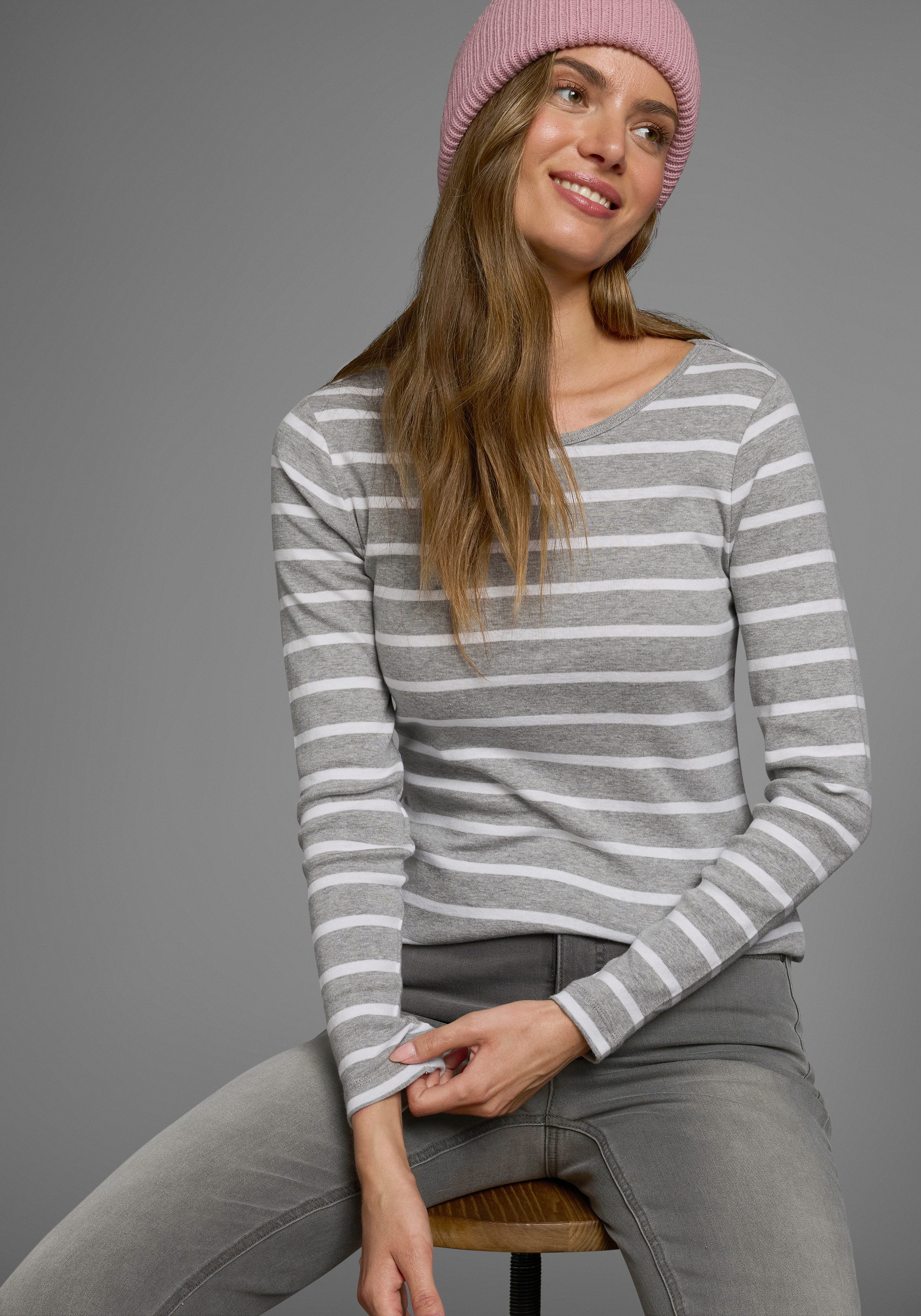 Flashlights Langarmshirt (Packung, 2-tlg., 2er-Pack) Langarm, sehr figurbet günstig online kaufen