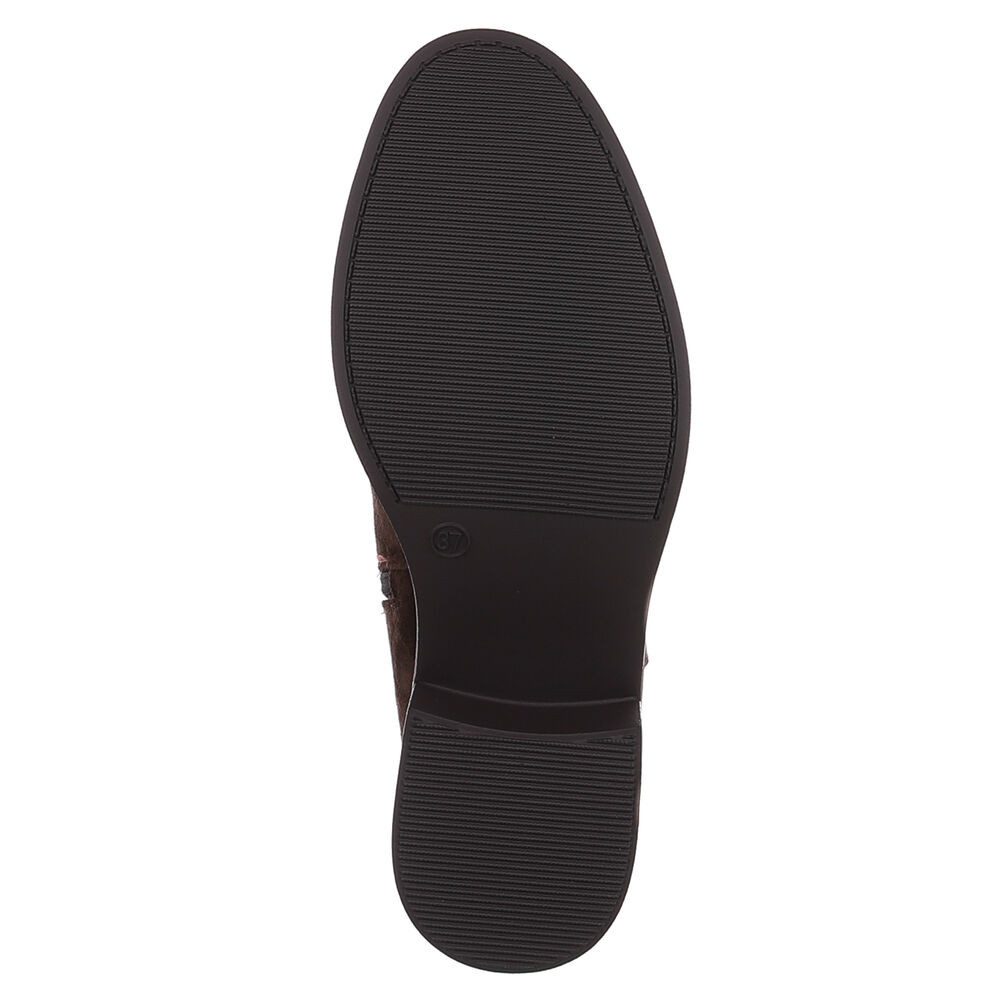 Ital-Design Damen Stiefelette mit Blockabsatz und Reißverschluss Stiefelette (92355167) Blockabsatz Stiefeletten in Schwarz – Bild 3 von 5
