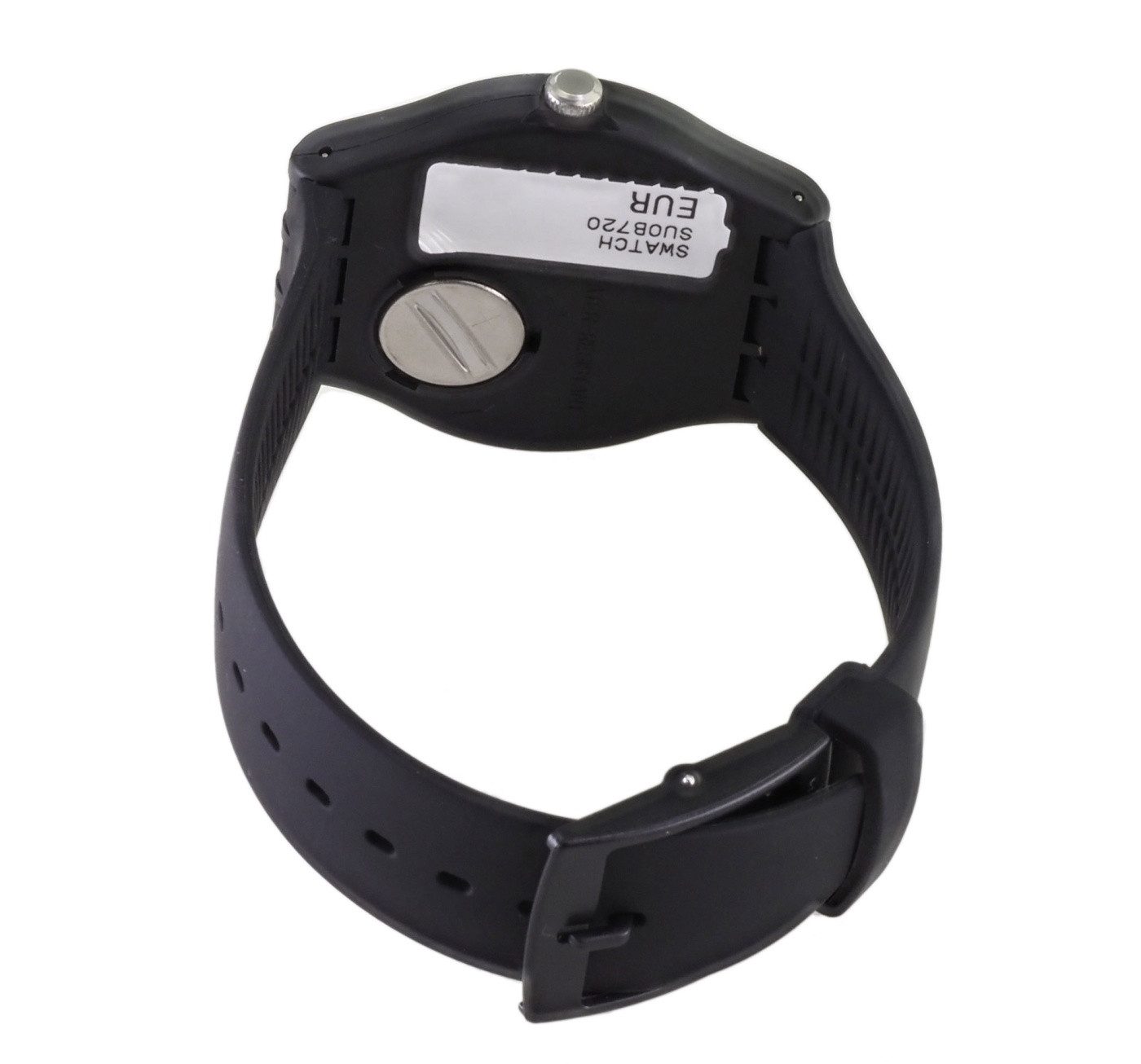 Swatch Quarzuhr Swatch Herren Quarz Uhr SUOB720 MONO BLACK X39, (Weiß)